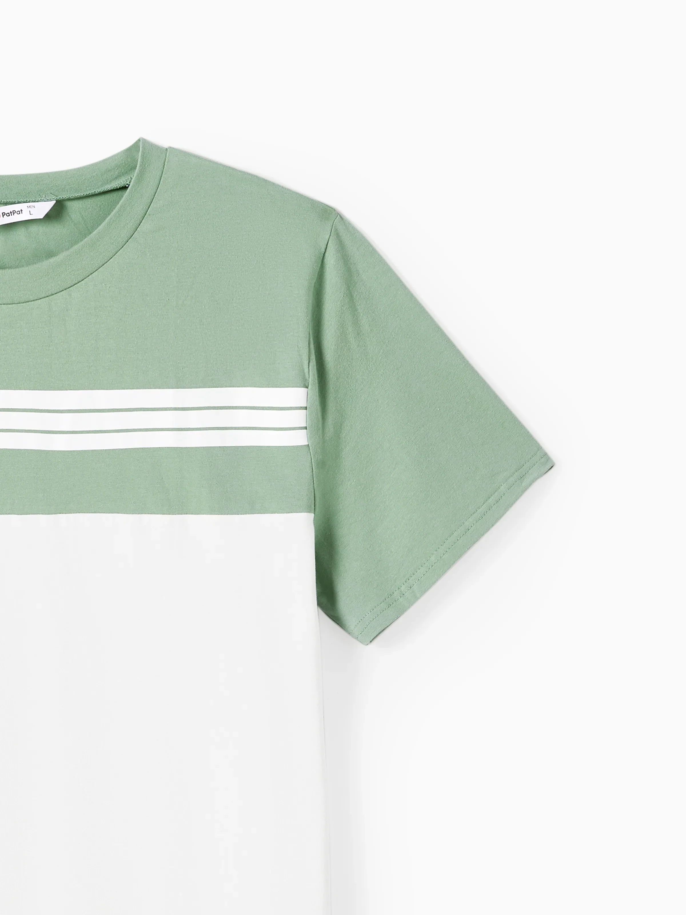 Elegant Broken Flower Matching Outfits for Family, Smocking Design, Medium Thickness Green - Image 26