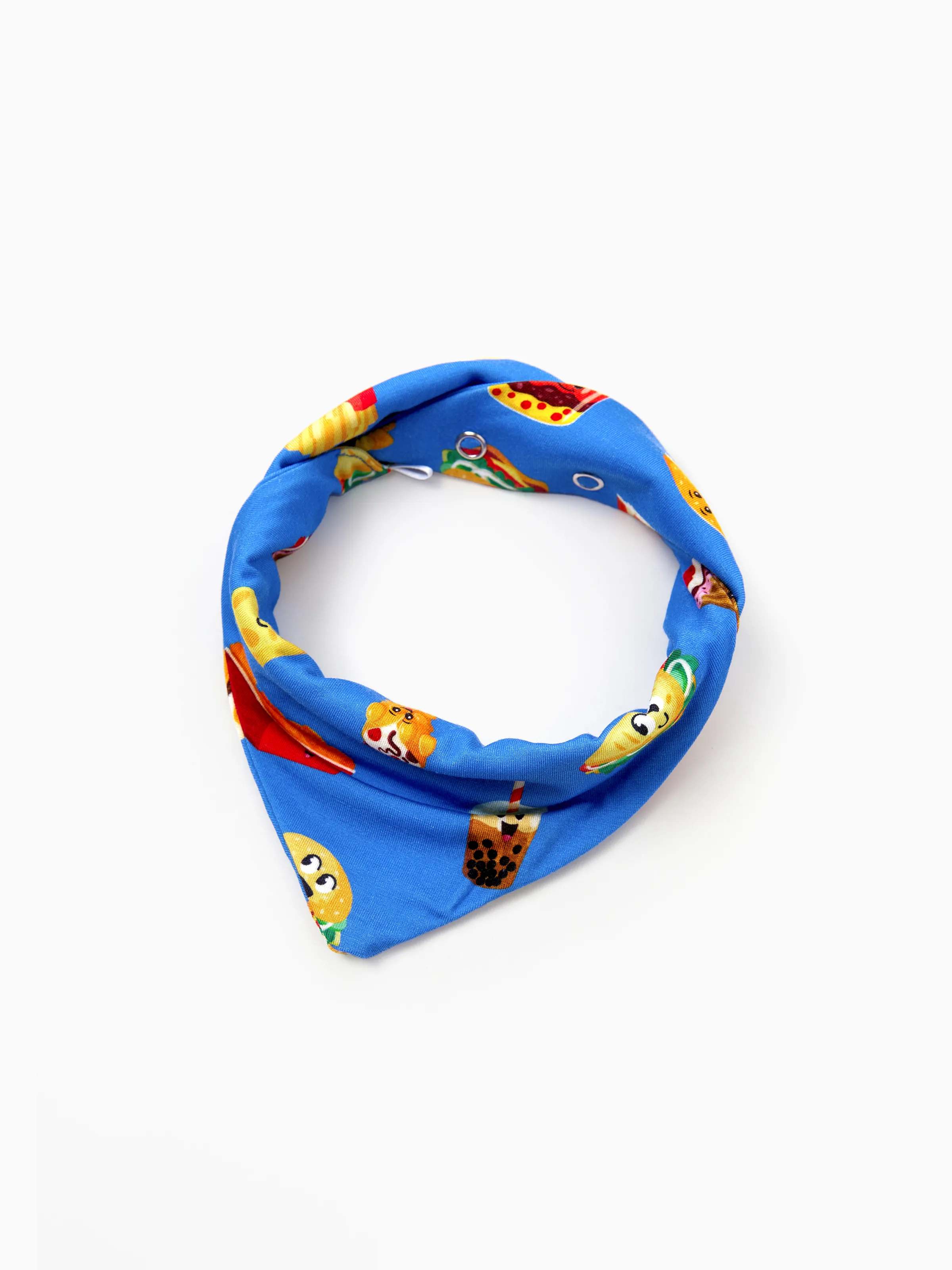 Family Matching Bamboo Pajamas Buttery Soft Bamboo PJs for Men Women Kids Toddler, Cute Burger & Fries Print Short Sleeve Sleepwear (Snug-Fitting for Children) Royal Blue - Image 23