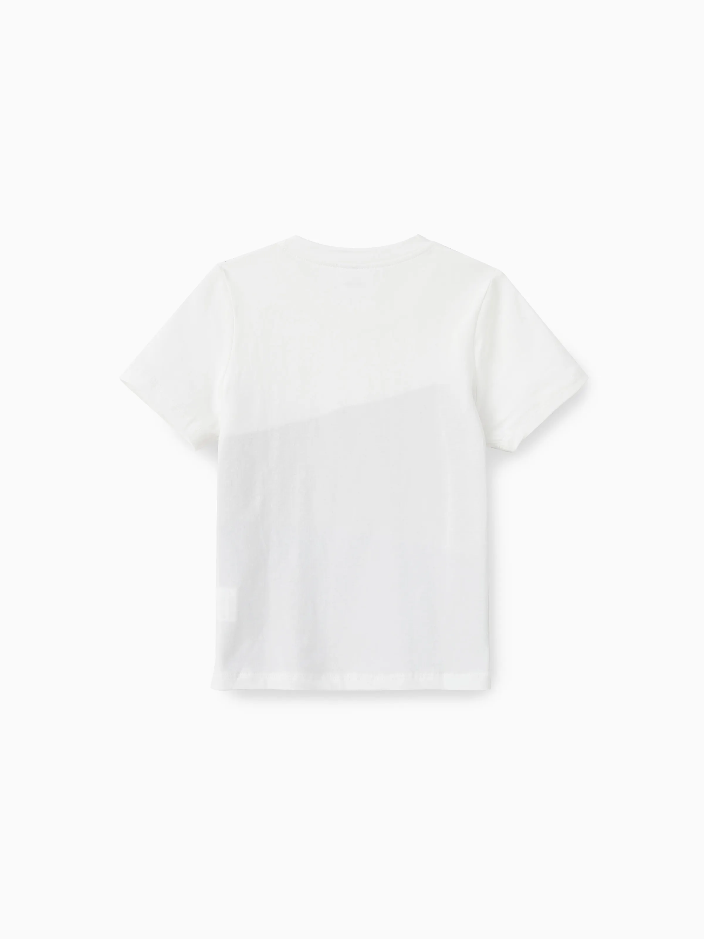 Family Matching Casual Dress or T-Shirt, Solid Color, Fabric Stitching royalblue - Image 17