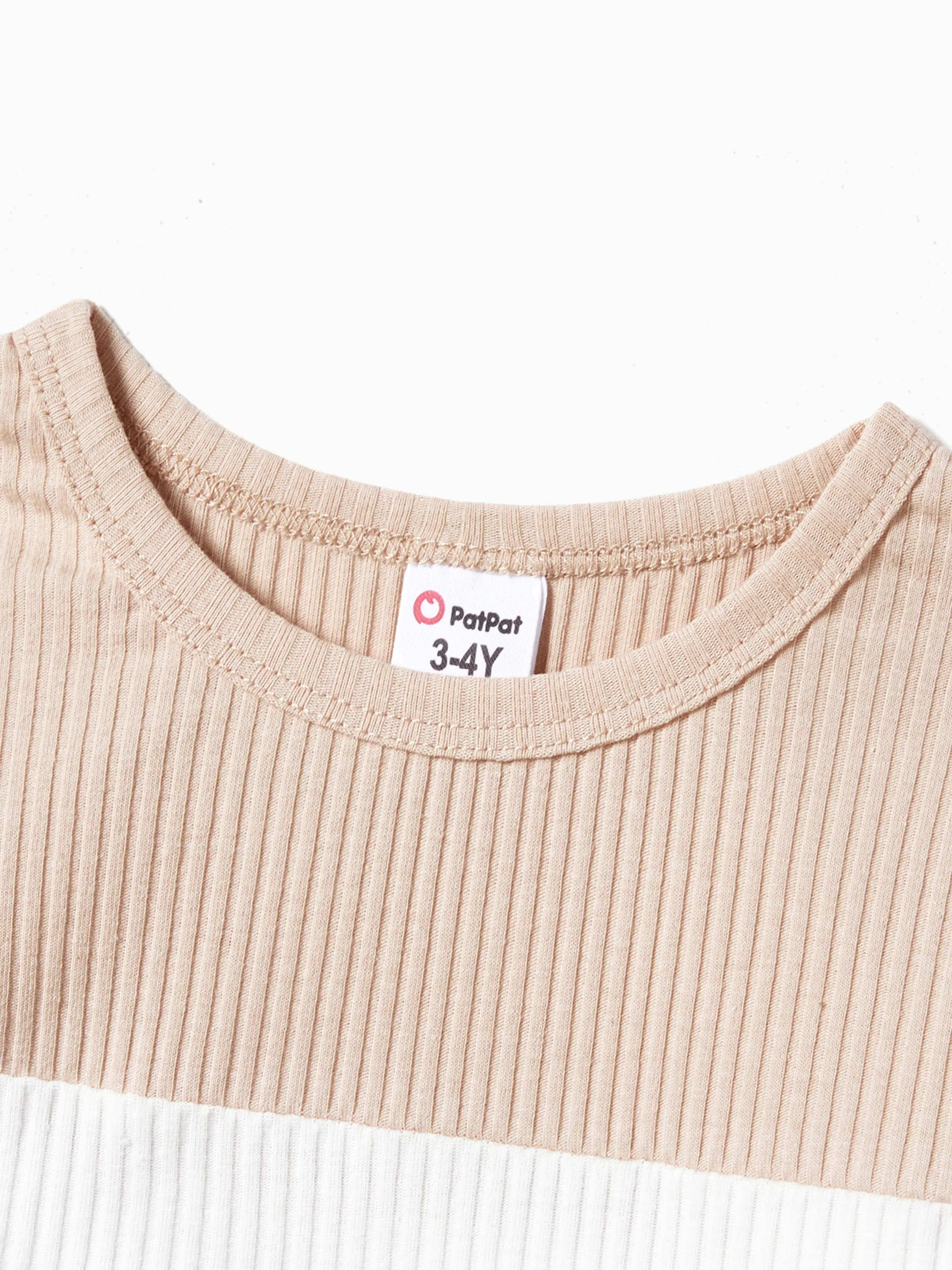 Family Matching Color-Block Knit Long-Sleeved Dresses And Tops Sets Multi-color - Image 15