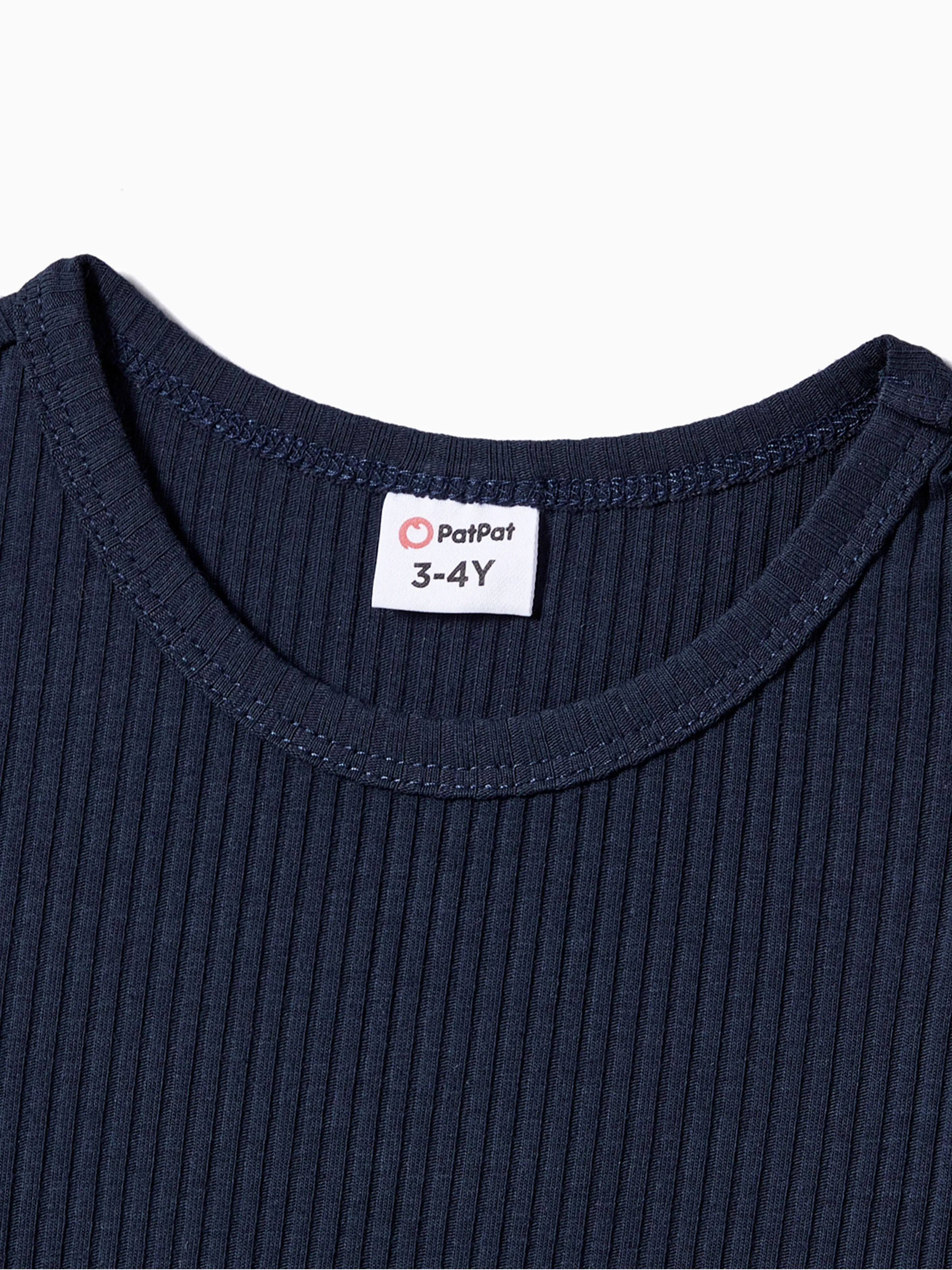 Family Matching Color-Block Knit Long-Sleeved Dresses And Tops Sets Multi-color - Image 7