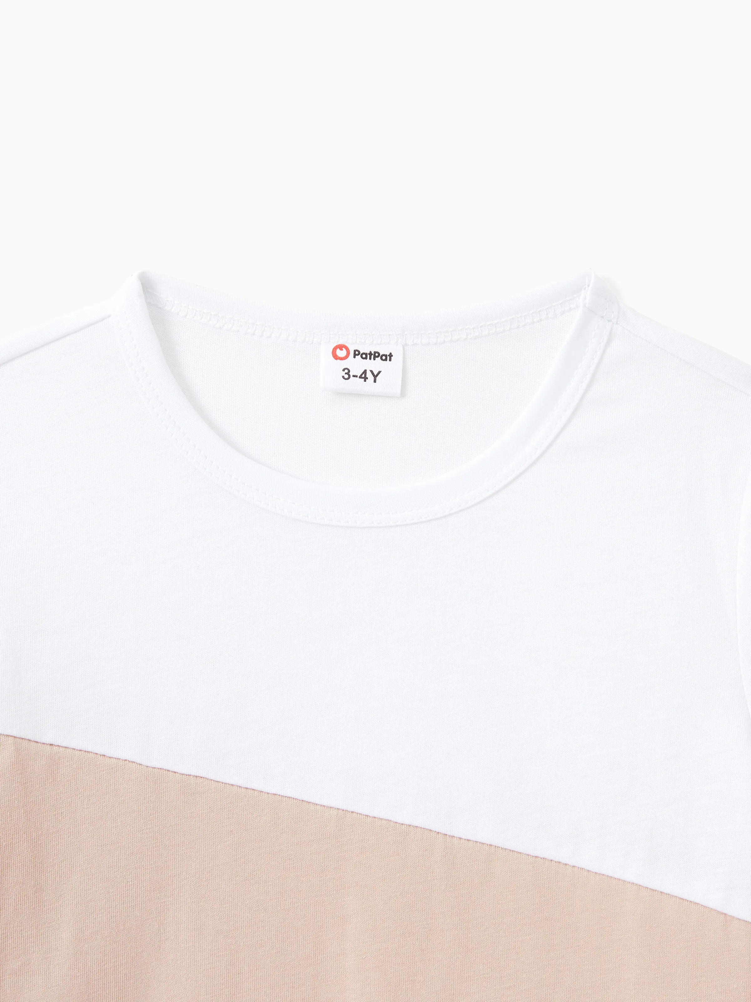 Family Matching Cross Back Floral Strap Dress and Colorblock Top Sets Black - Image 21