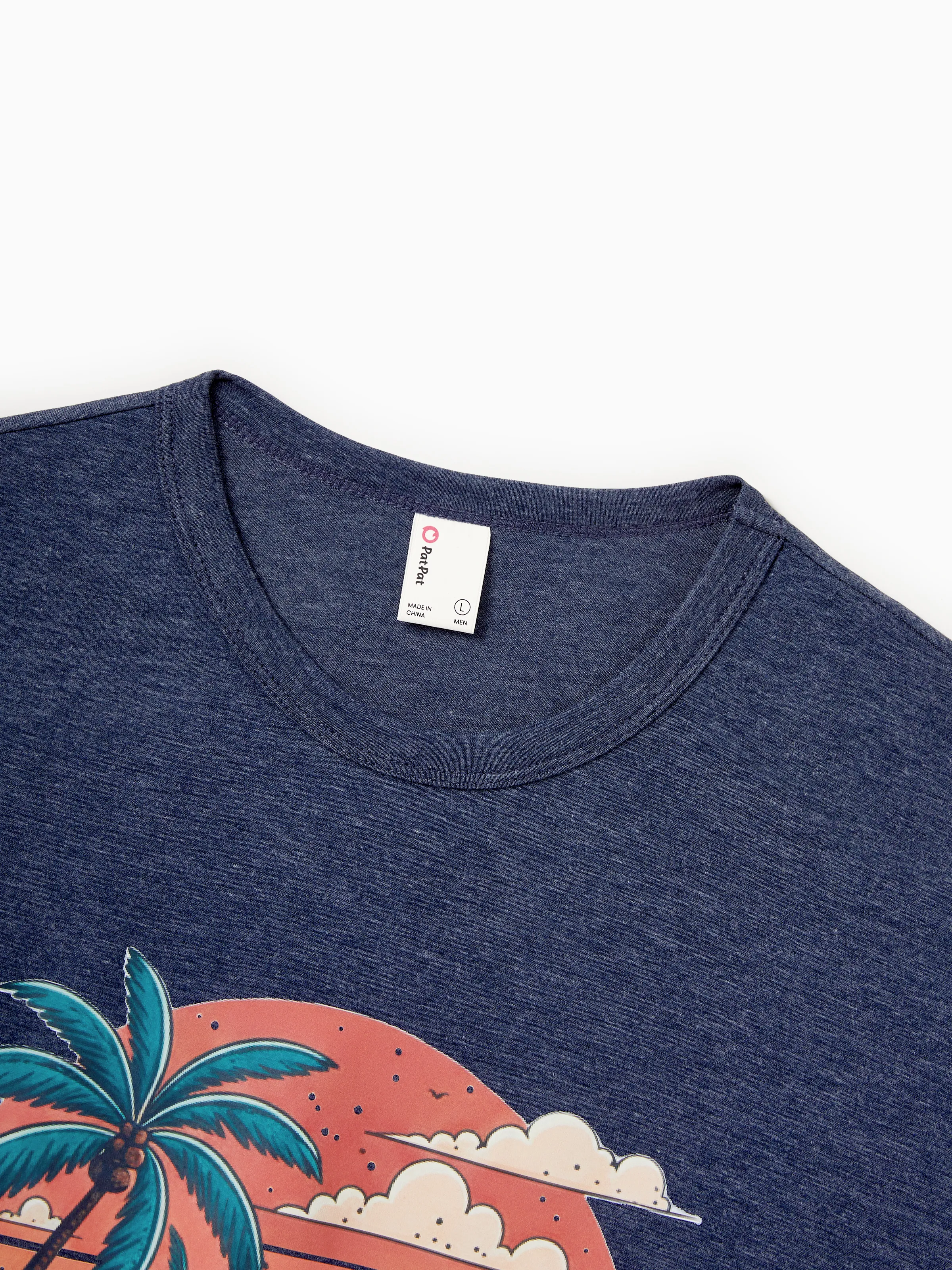 Family Matching "Family Vacation" Graphic Cotton Tees Tropical Surf Print T-Shirt Multi-color - Image 14