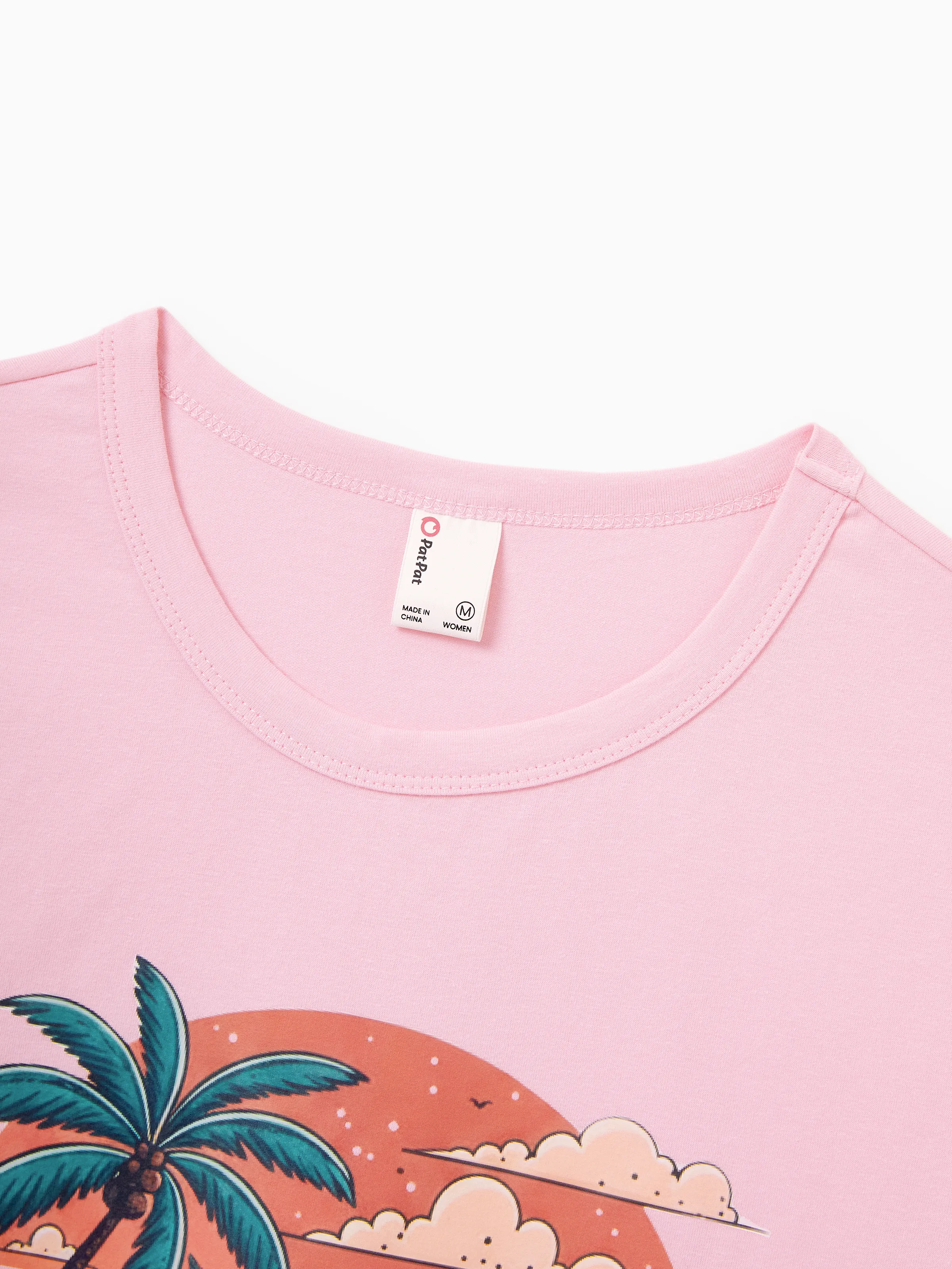 Family Matching "Family Vacation" Graphic Cotton Tees Tropical Surf Print T-Shirt Multi-color - Image 4