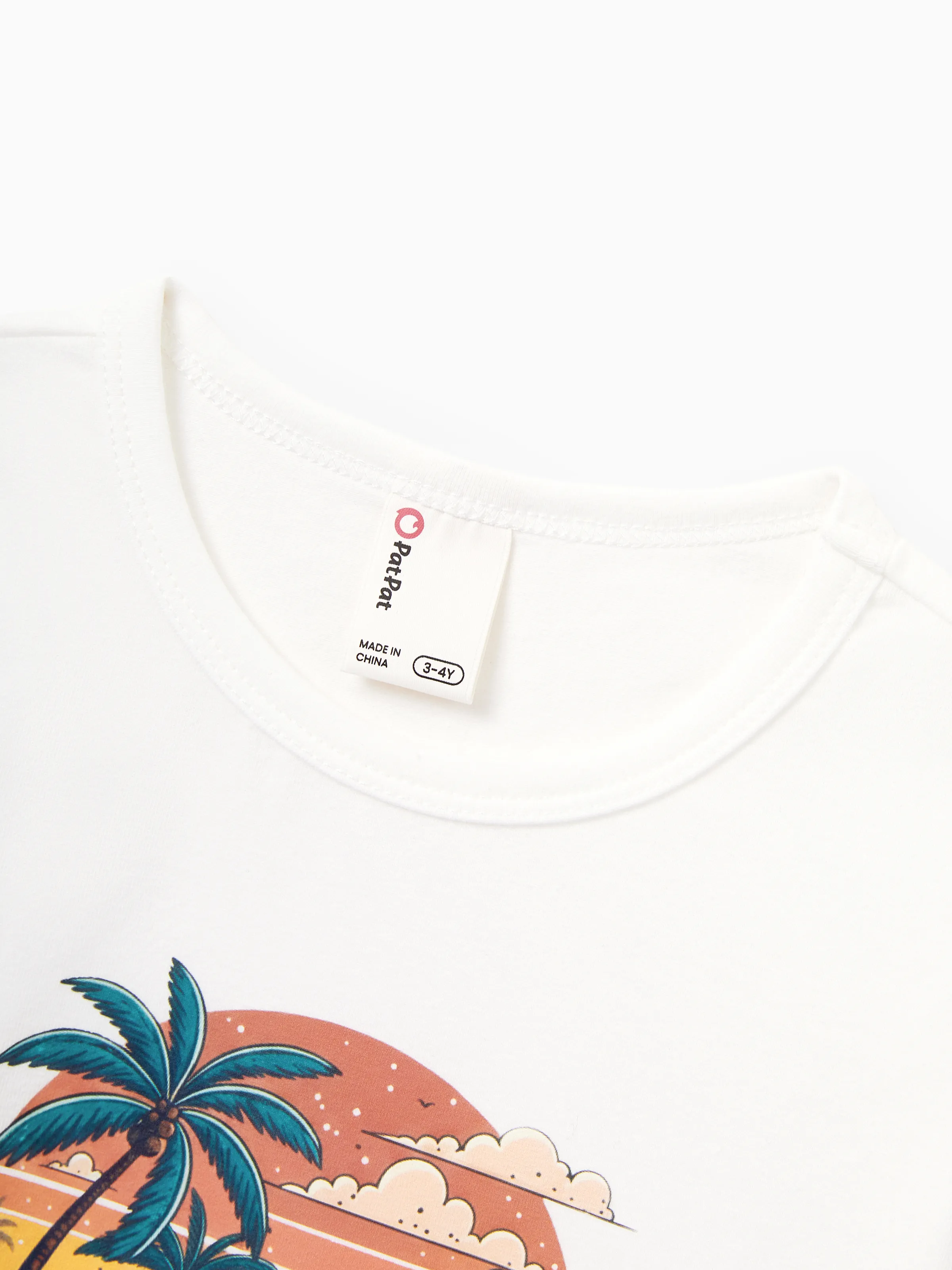 Family Matching "Family Vacation" Graphic Cotton Tees Tropical Surf Print T-Shirt Multi-color - Image 9