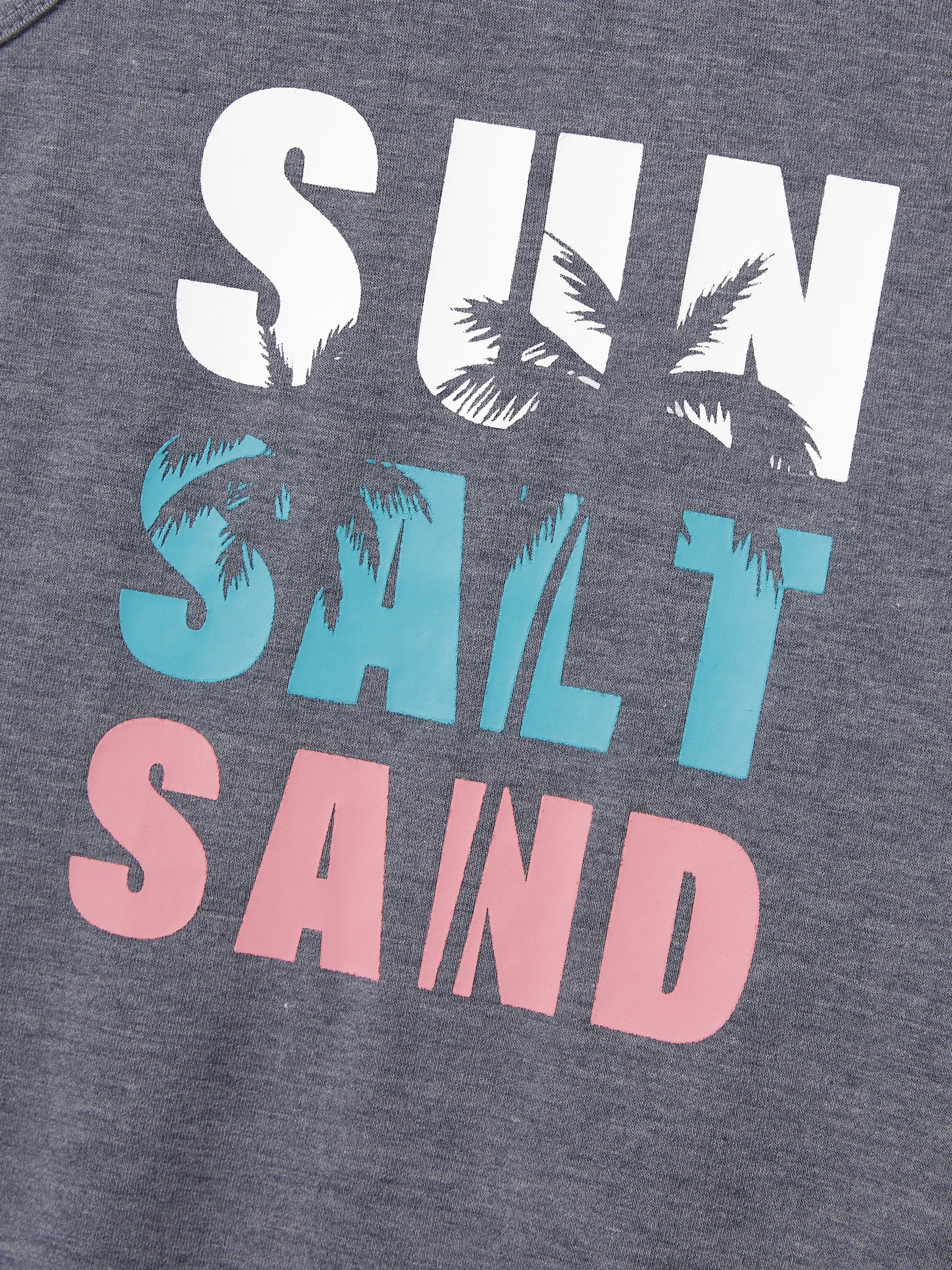 Family Matching Letter Print Sleeveless Tank Top or Tank Dress Set Grey - Image 10