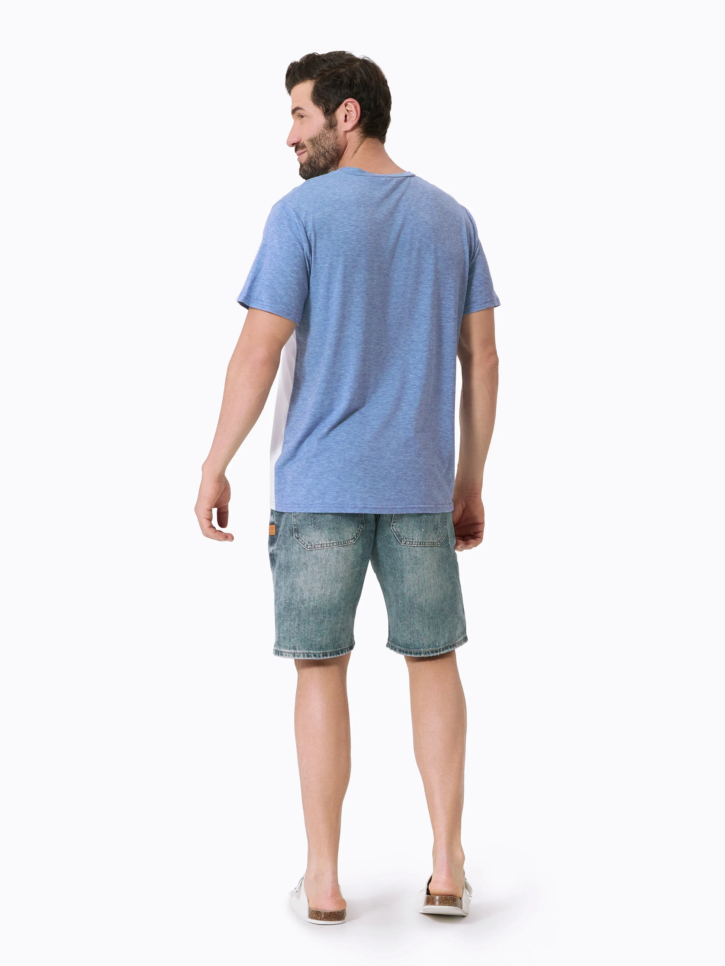 Family Matching Outfit: Floral Smocking Casual Suit BLUEWHITE - Image 23