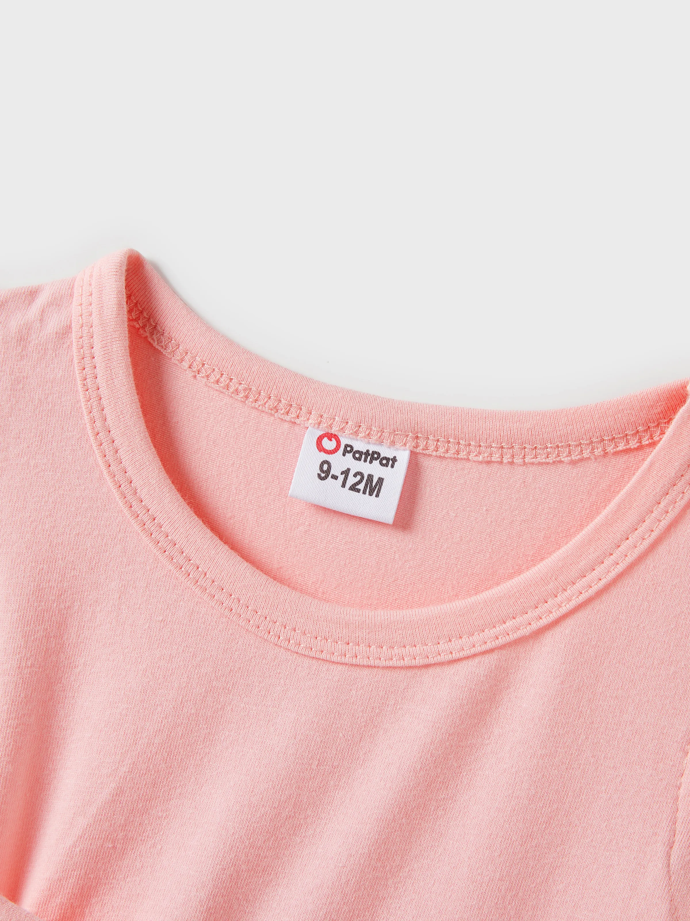 Family Matching Pink Sleeveless Splicing Floral Print Midi Dresses and Colorblock Short-sleeve Polo Shirts Sets Pink - Image 14