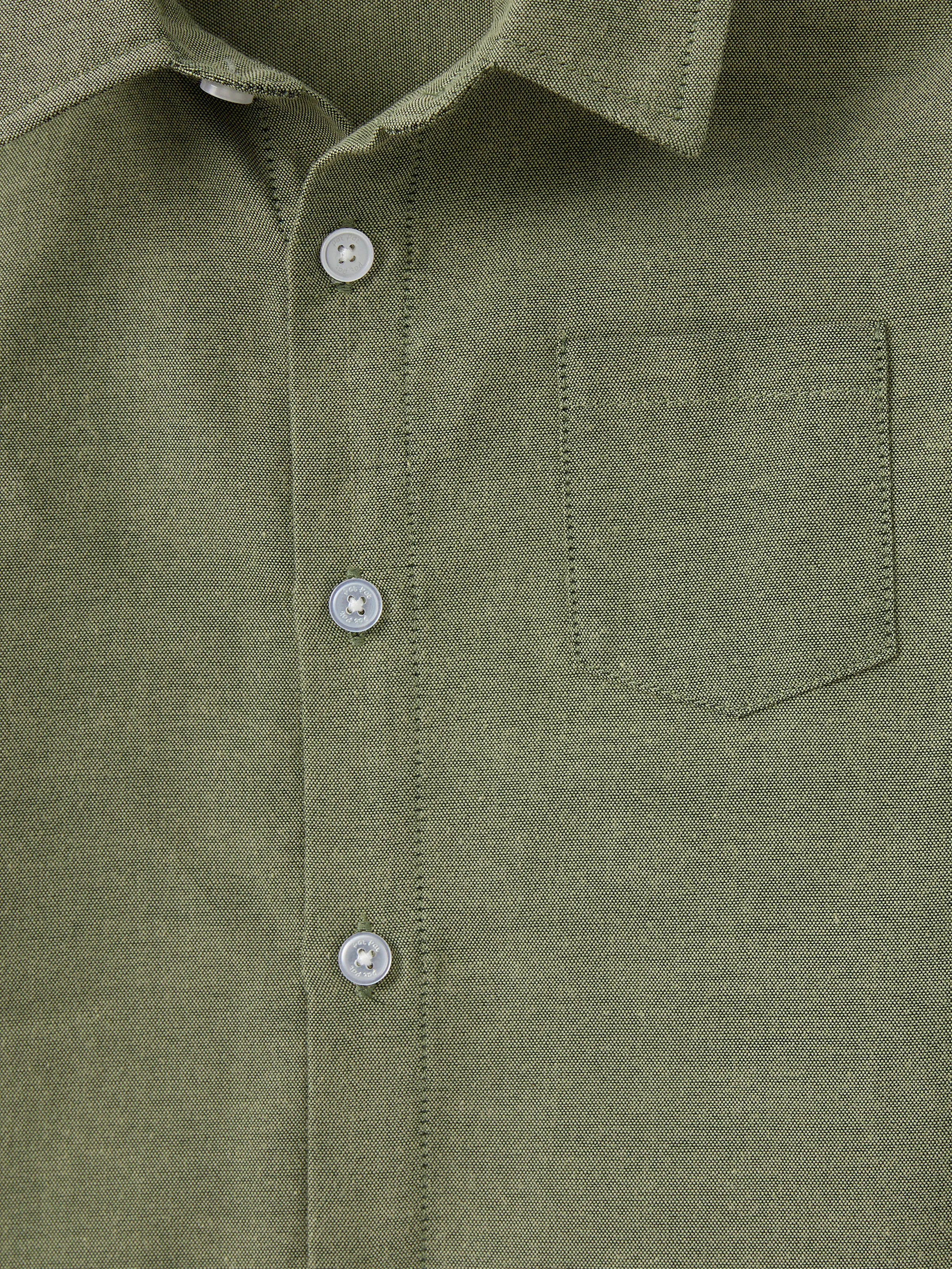 Family Matching Sets Green Long Sleeves Shirt or Ribbed Off-Shoulder Embroidered Tulle Dress Green - Image 20