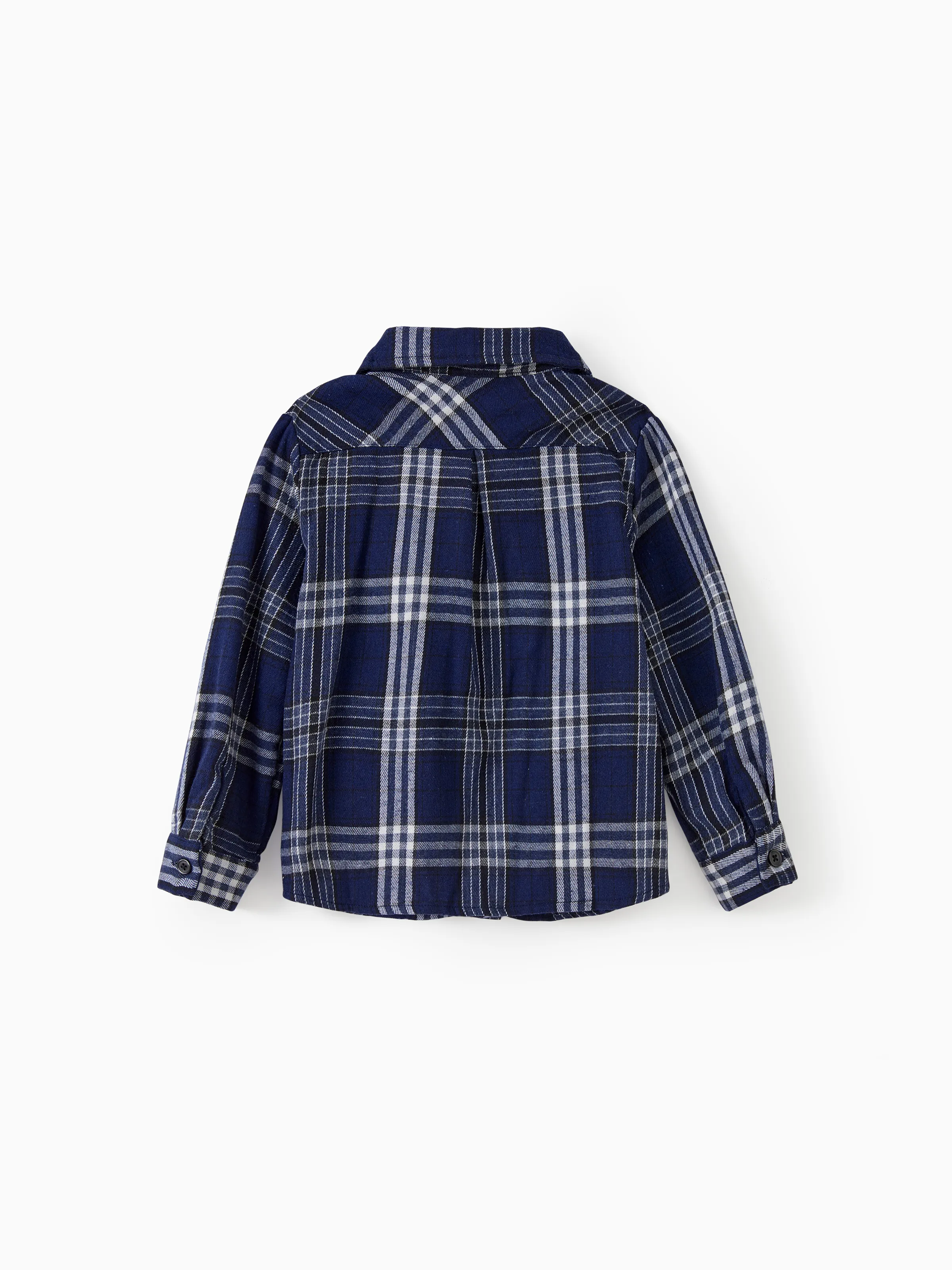 Family Matching Sets Plaid Long Sleeves Shirt or Elegant Shirred Bodice Puff Sleeves Tulle Mesh Dress royalblue - Image 18
