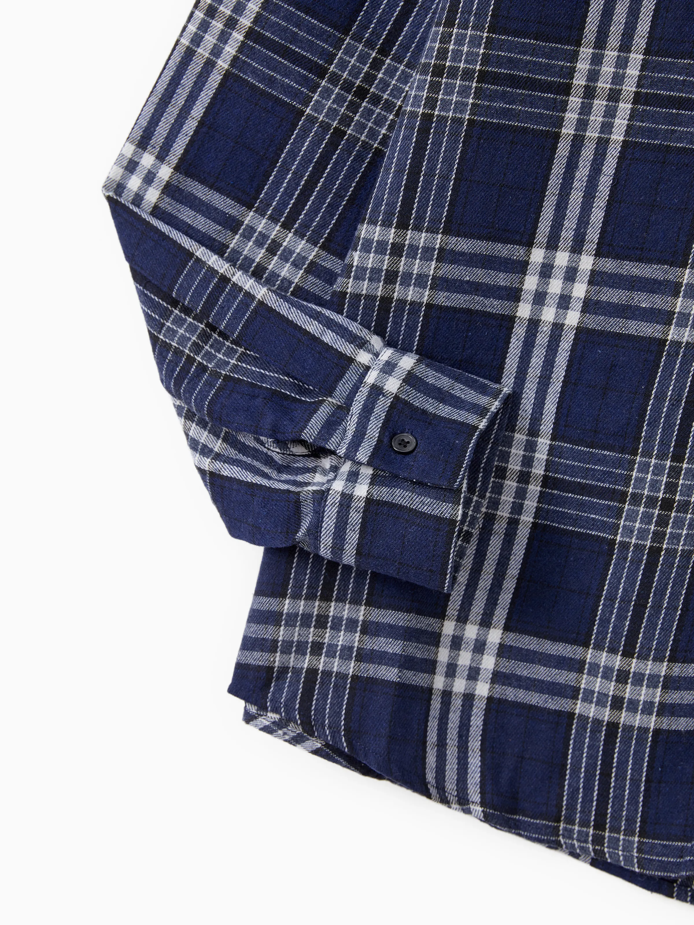 Family Matching Sets Plaid Long Sleeves Shirt or Elegant Shirred Bodice Puff Sleeves Tulle Mesh Dress royalblue - Image 25