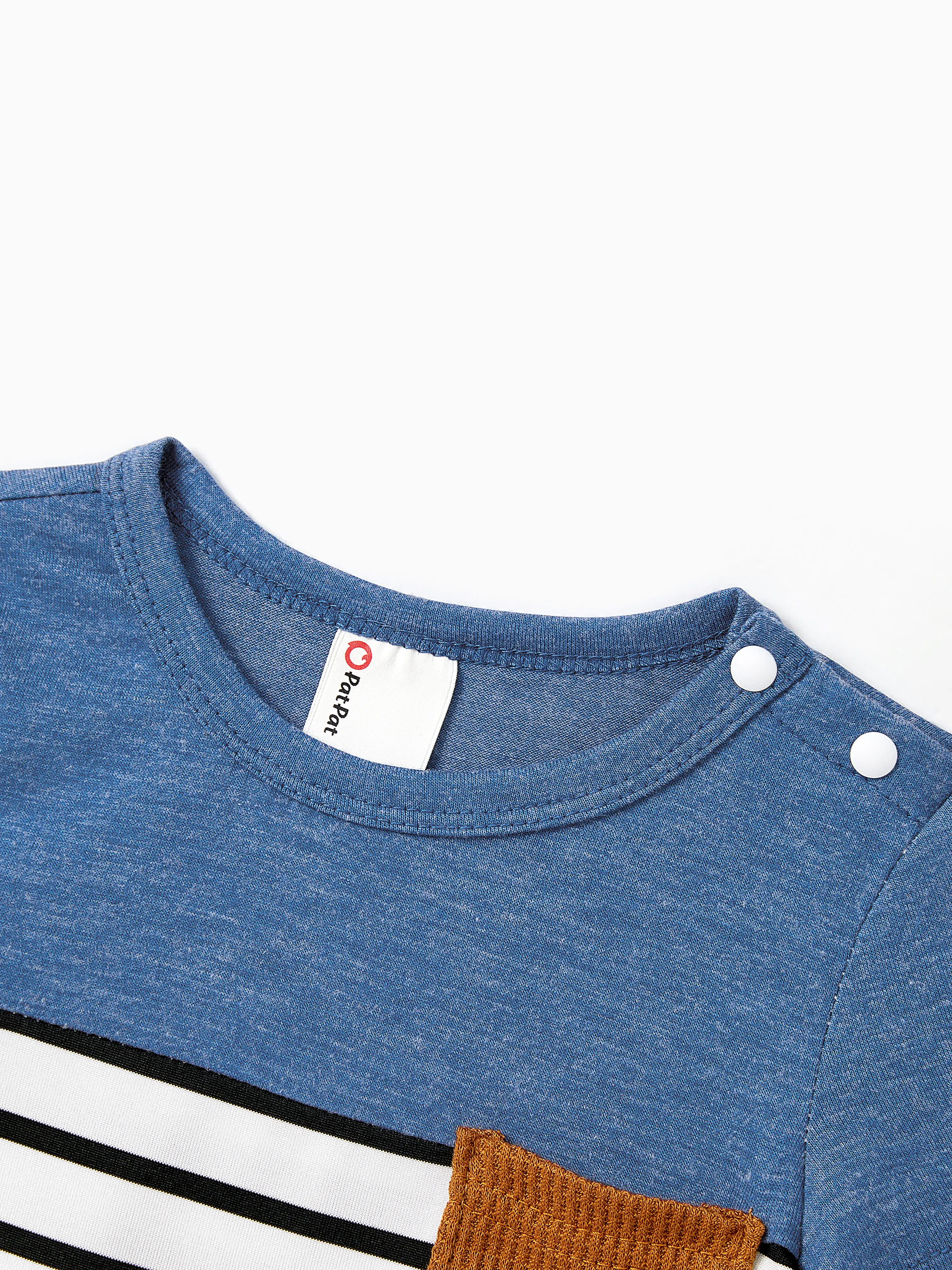 Family Matching Soft Casual Outfit with Below Knee Dresses, Front Buttons, Belted Design Blue - Image 16