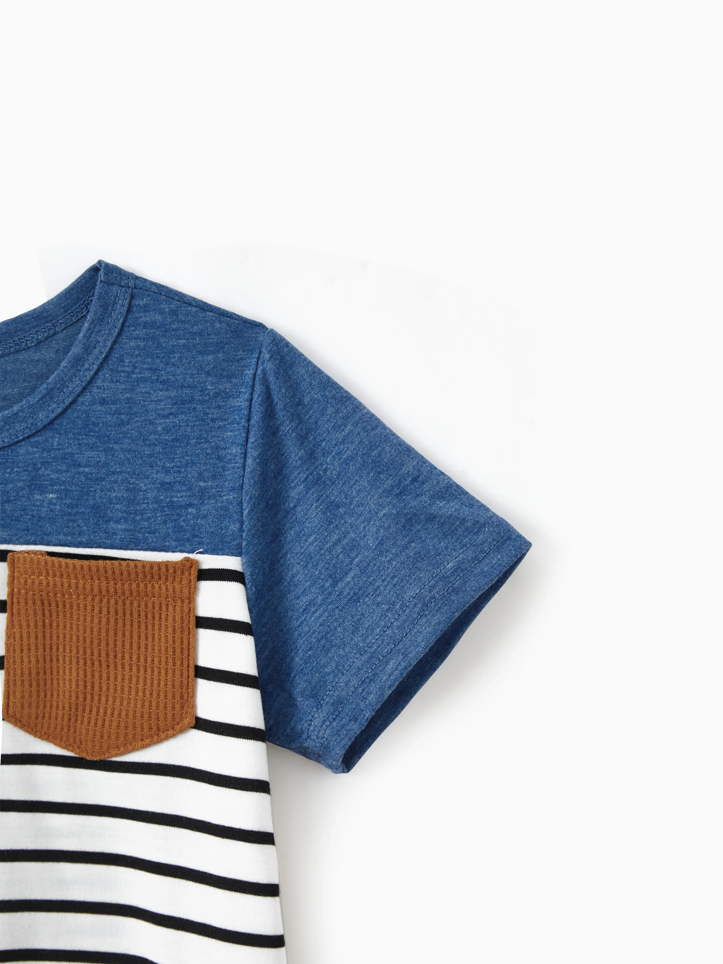 Family Matching Soft Casual Outfit with Below Knee Dresses, Front Buttons, Belted Design Blue - Image 21