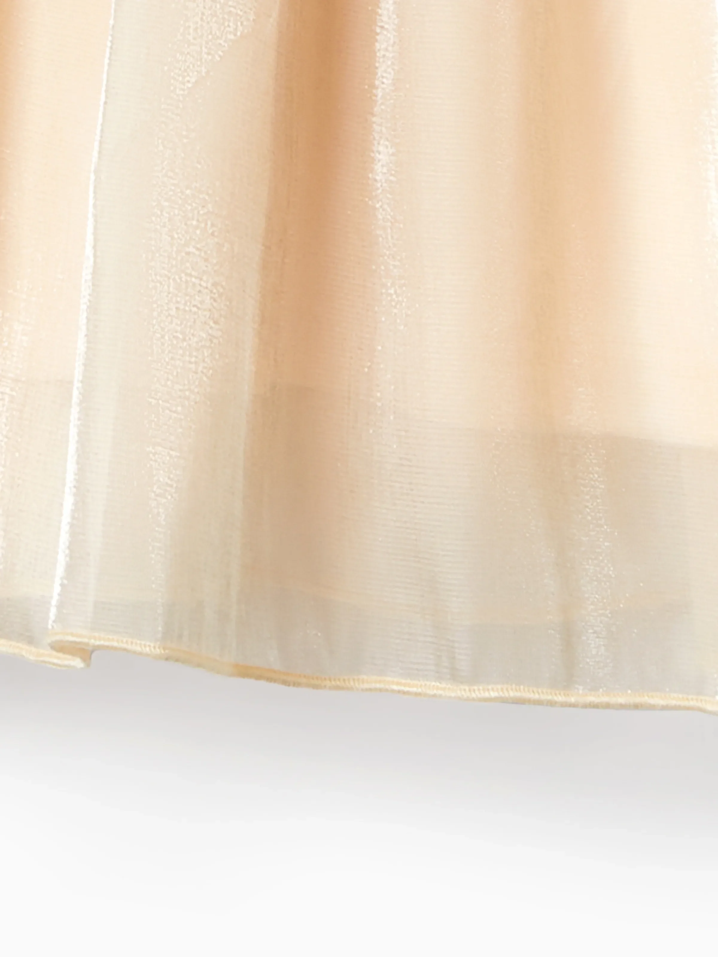 Family Matching Solid Color Short-sleeve Laper-collar Tops and Mermaid/Mesh Dresses Sets Red - Image 14