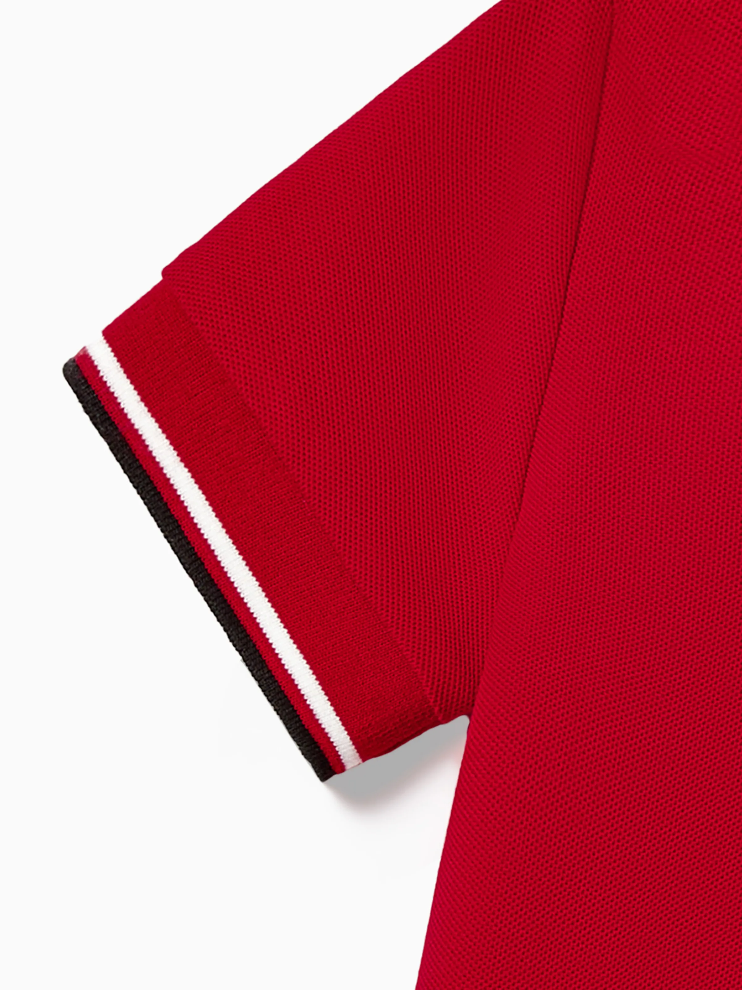 Family Matching Solid Color Short-sleeve Laper-collar Tops and Mermaid/Mesh Dresses Sets Red - Image 21