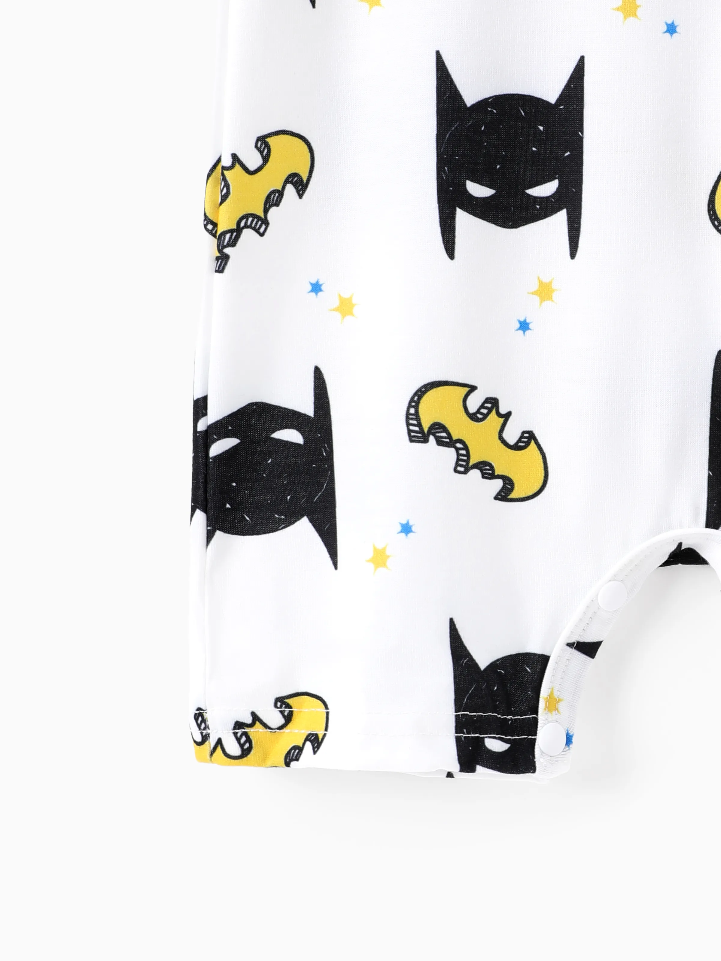 Justice League Baby Boy Batman/Superman Tank Romper BlackandWhite - Image 5