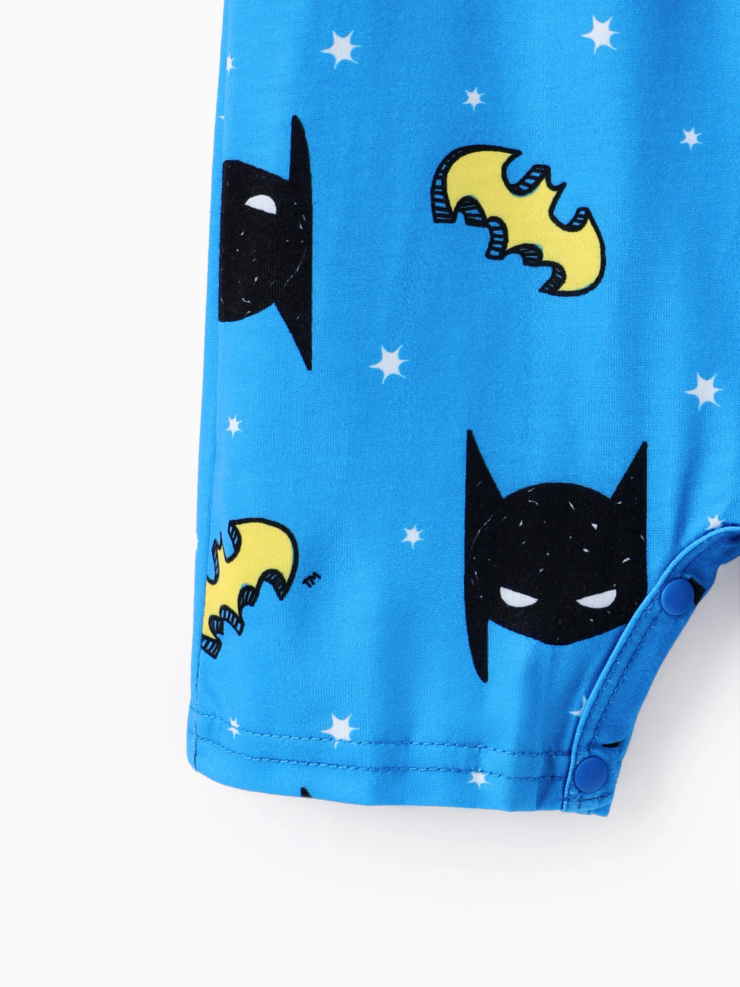 Justice League Baby Boy Batman/Superman Tank Romper Blue - Image 5