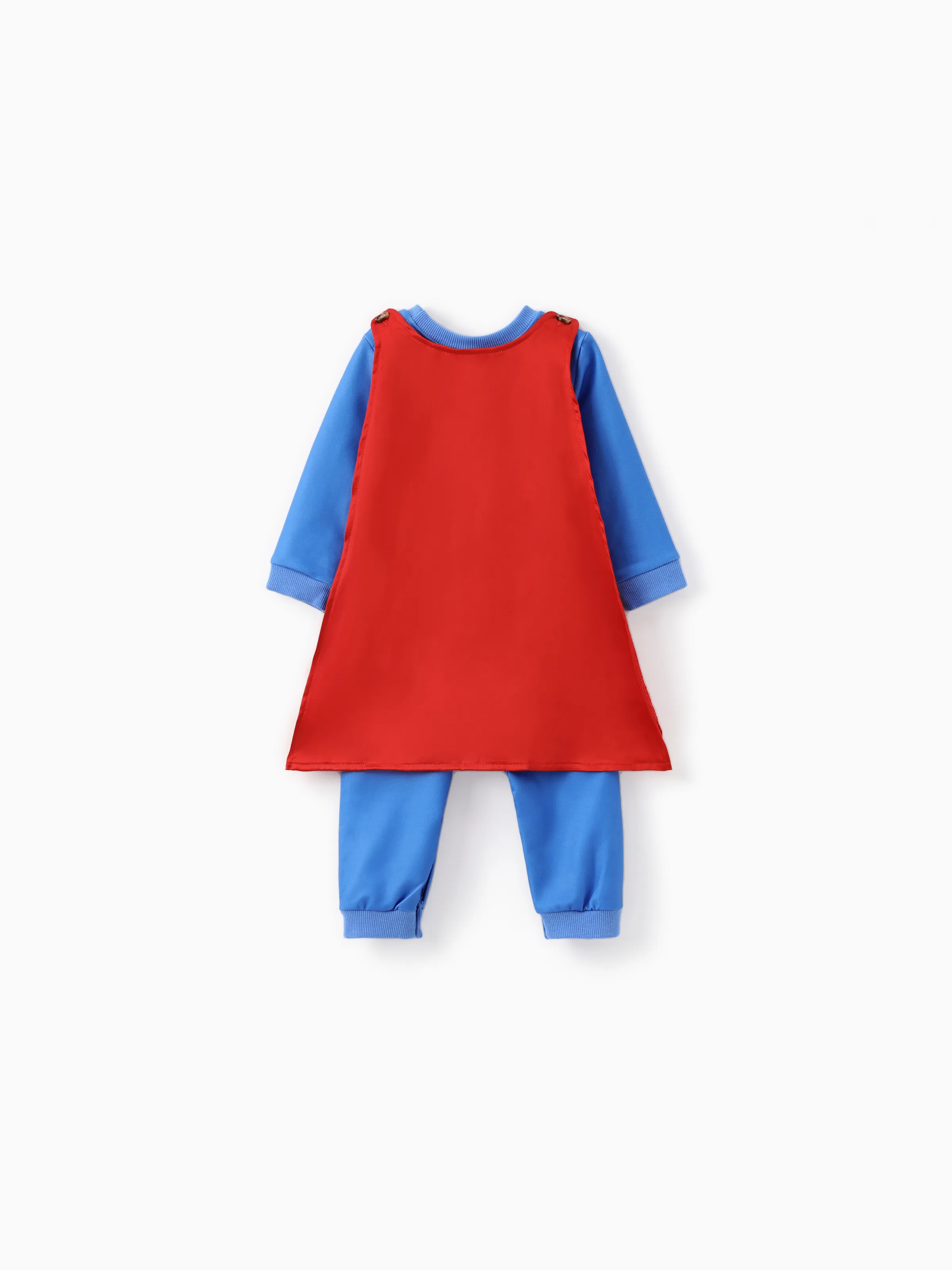 Justice League Family matching Cosplay Costume Superman/Wonder woman Logo Print Long-sleeve Sweatshirt/Dress/Jumpsuit With Cape Multi-color - Image 13