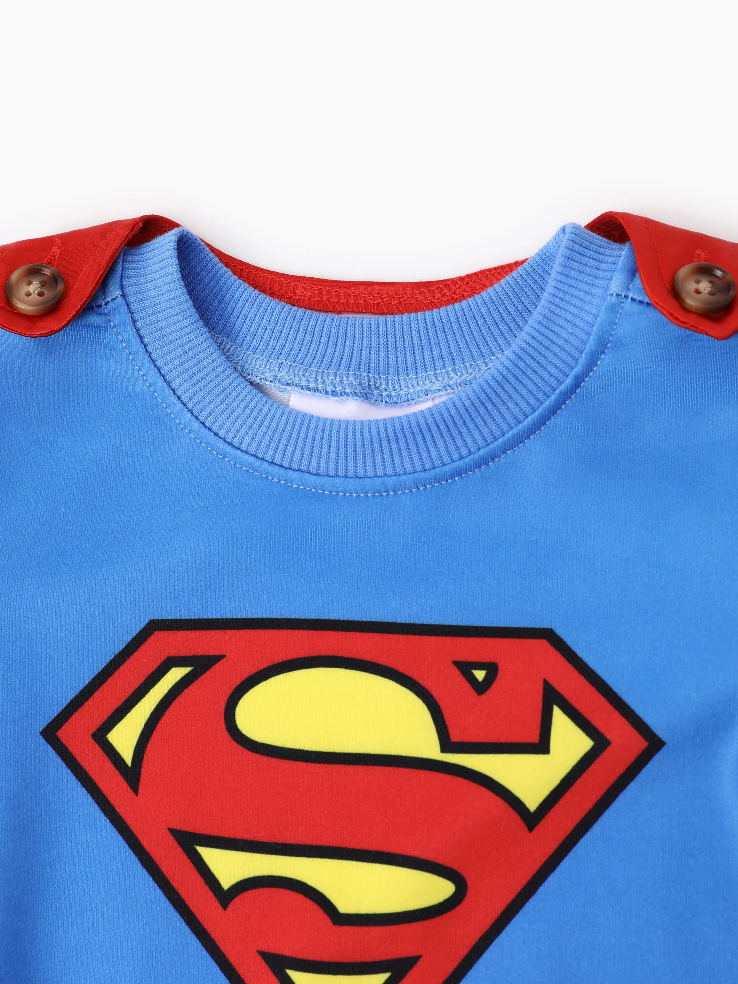 Justice League Family matching Cosplay Costume Superman/Wonder woman Logo Print Long-sleeve Sweatshirt/Dress/Jumpsuit With Cape Multi-color - Image 14