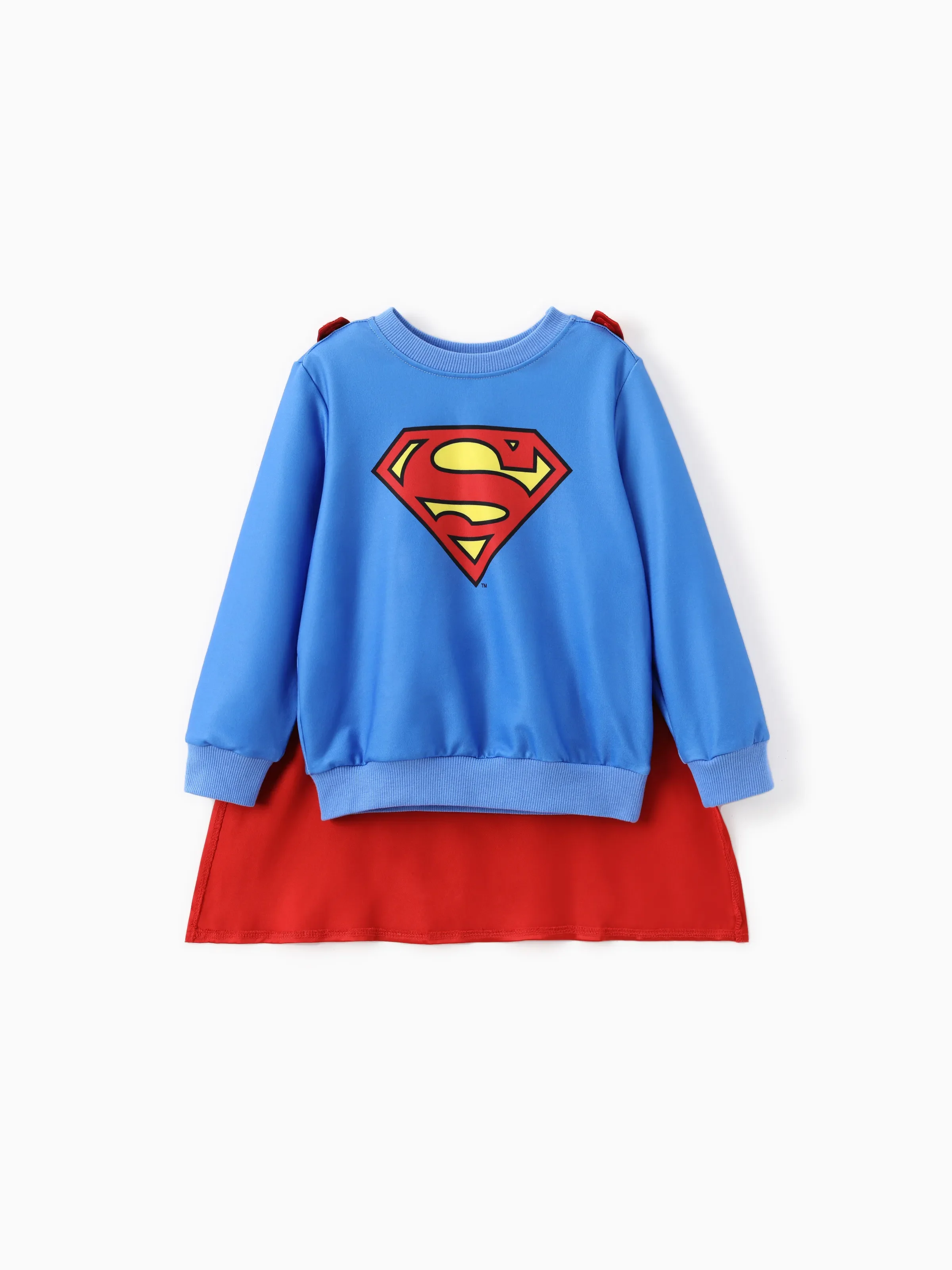 Justice League Family matching Cosplay Costume Superman/Wonder woman Logo Print Long-sleeve Sweatshirt/Dress/Jumpsuit With Cape Multi-color - Image 17