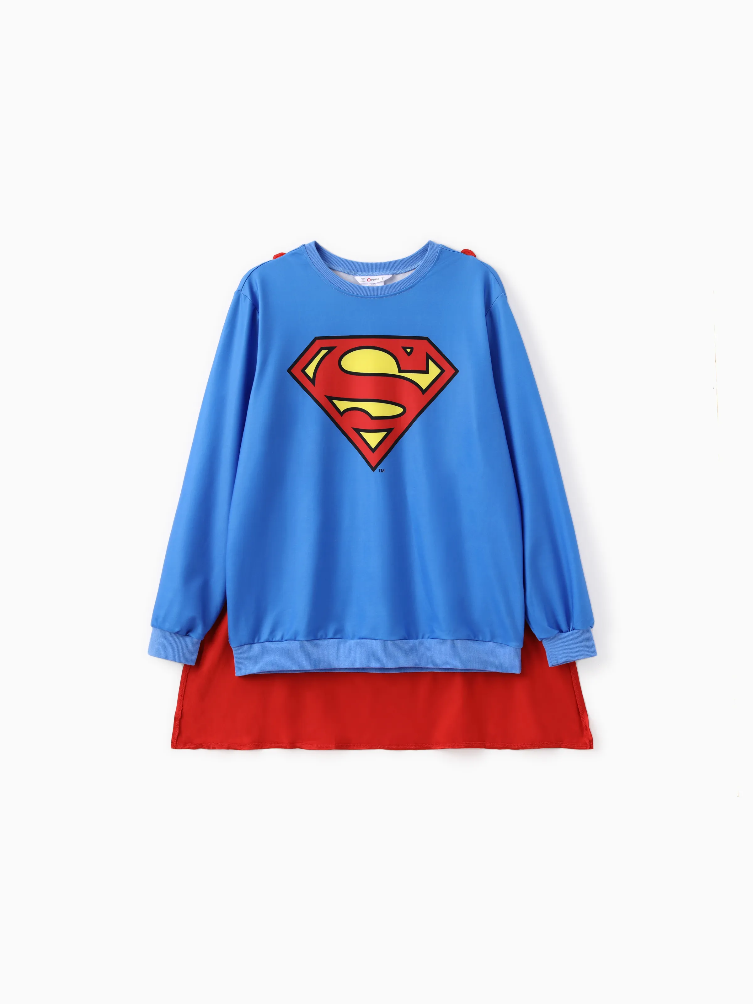 Justice League Family matching Cosplay Costume Superman/Wonder woman Logo Print Long-sleeve Sweatshirt/Dress/Jumpsuit With Cape Multi-color - Image 21
