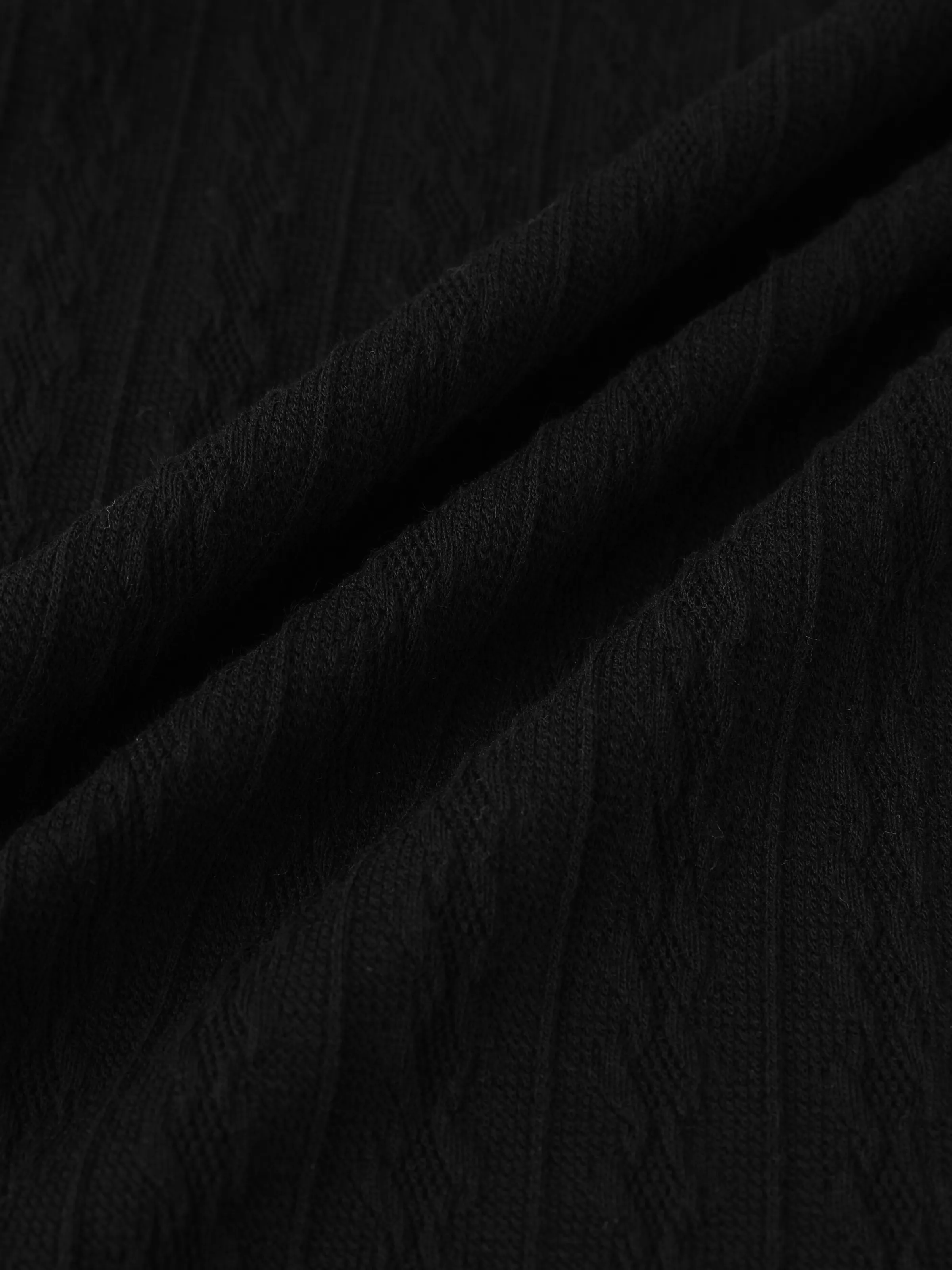 Kid Girl Avant-garde Solid Color Lapel Design Long Sleeve Dress Black - Image 6