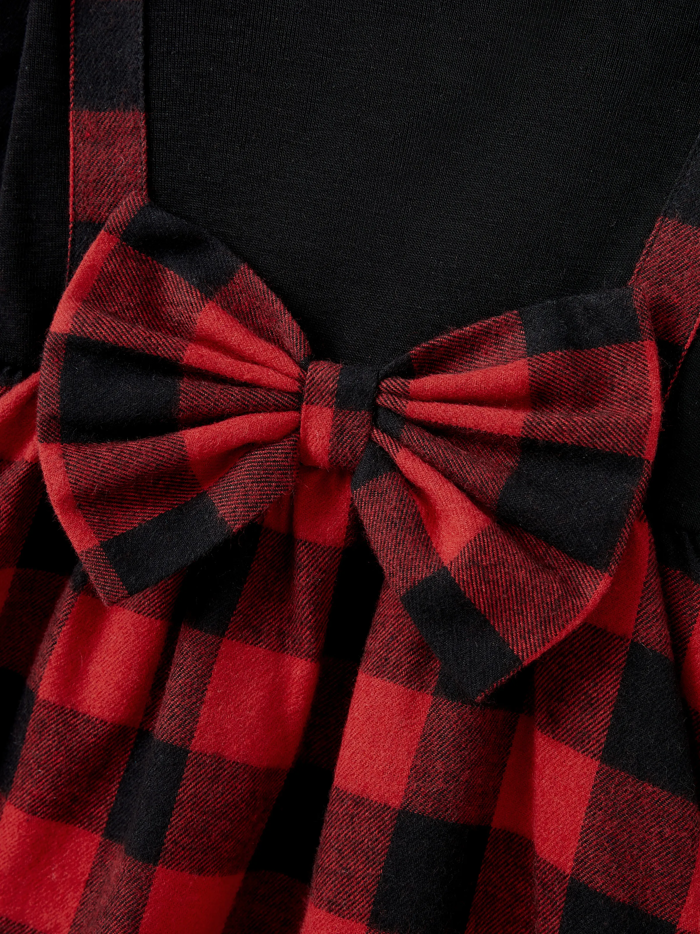 Matching Family Outfits Black and Red Plaid Co-ord Sets Hi-Low Flowy Hemline redblack - Image 16