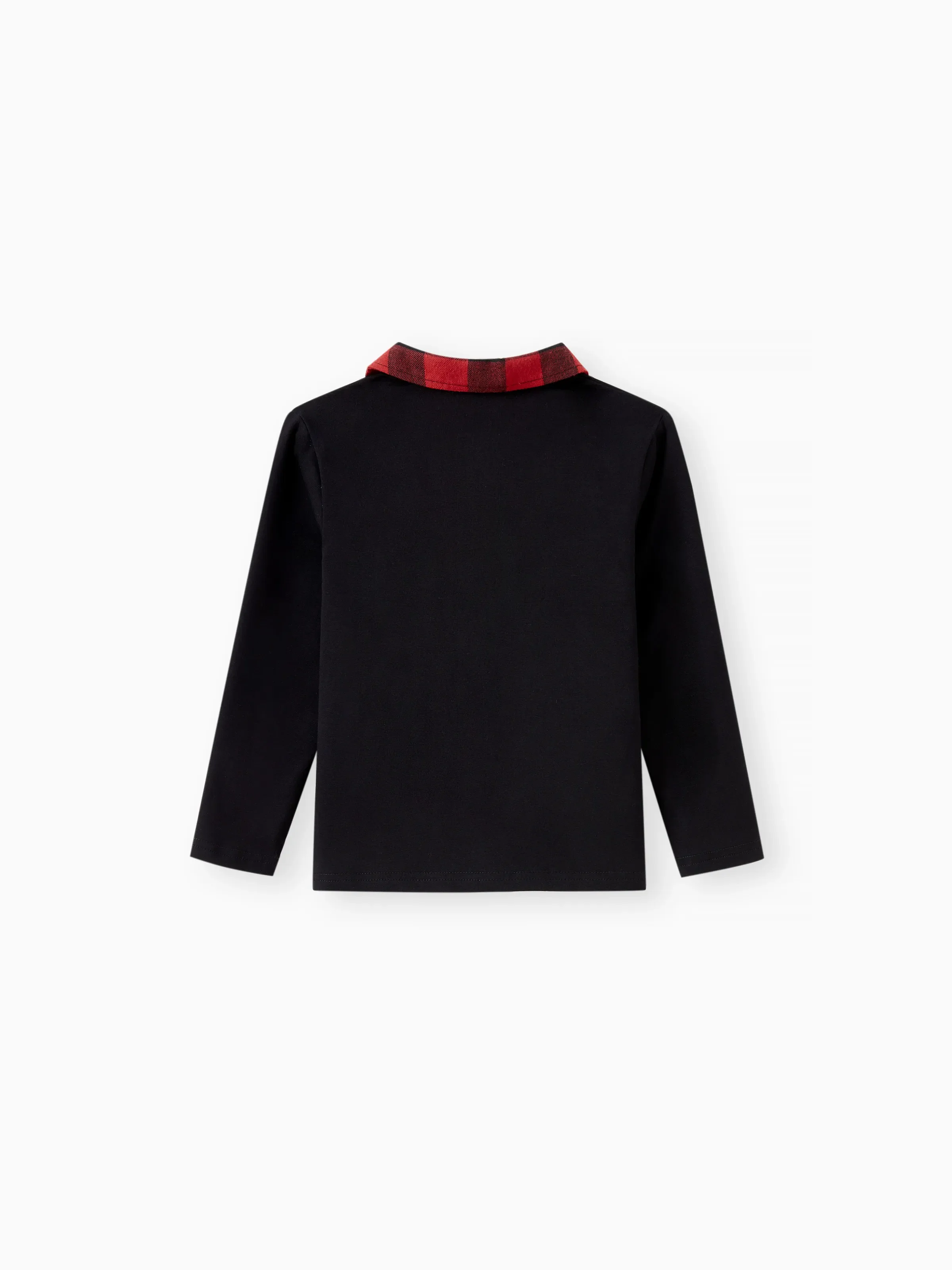 Matching Family Outfits Black and Red Plaid Co-ord Sets Hi-Low Flowy Hemline redblack - Image 20