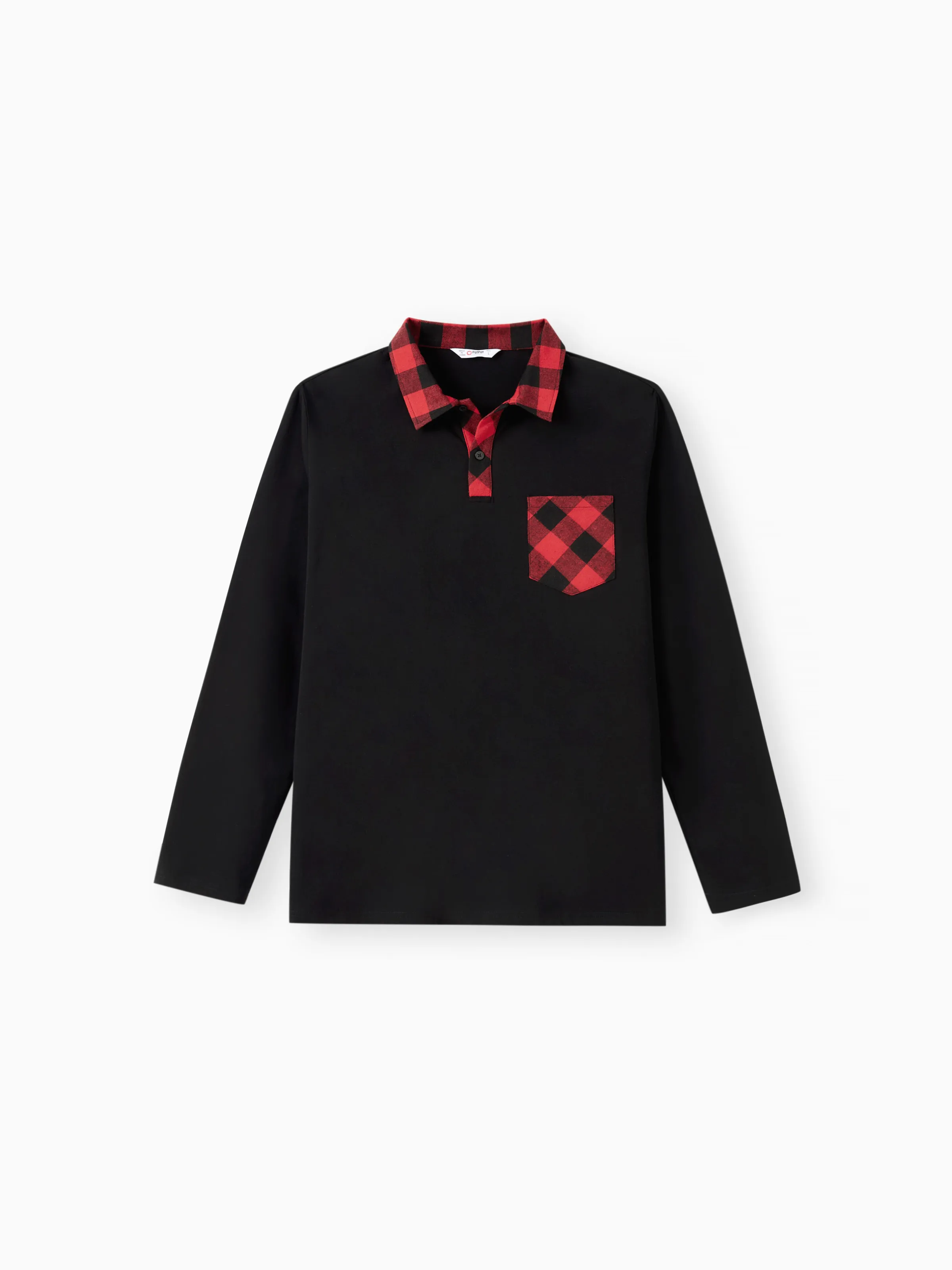 Matching Family Outfits Black and Red Plaid Co-ord Sets Hi-Low Flowy Hemline redblack - Image 24