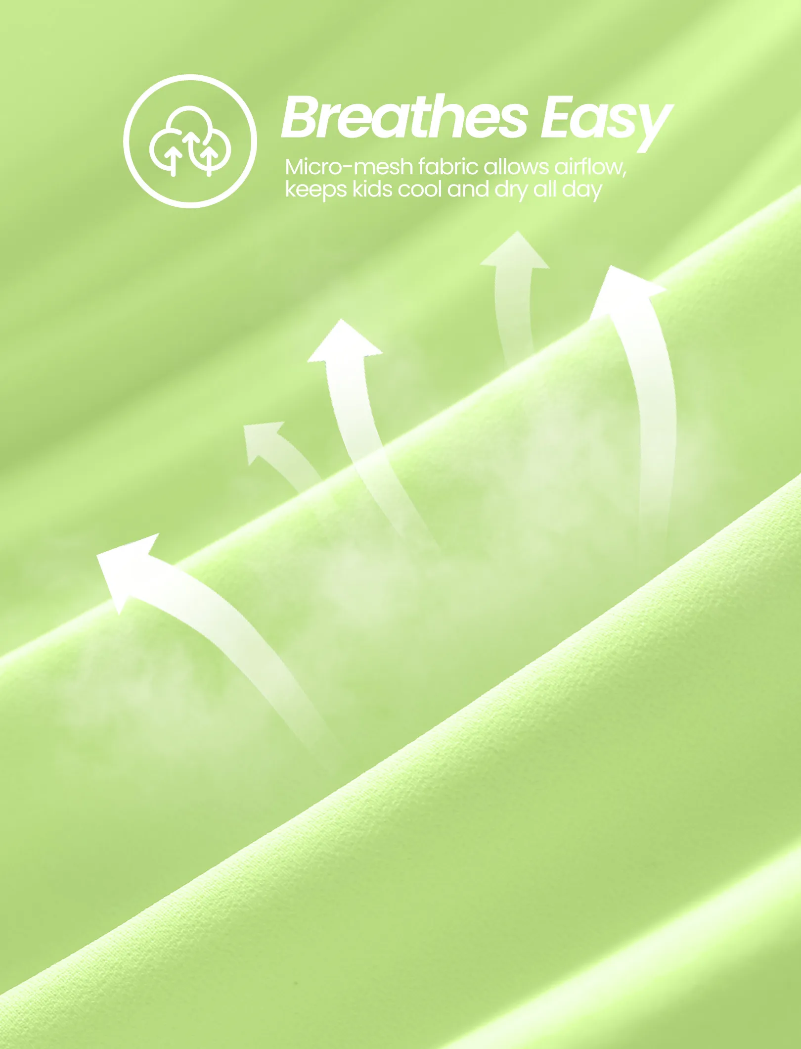 PatPat Lightflow Activewear Kid Boy Athletic Ultra Lightweight & Quick Dry Short Sleeve T-Shirt Green - Image 6