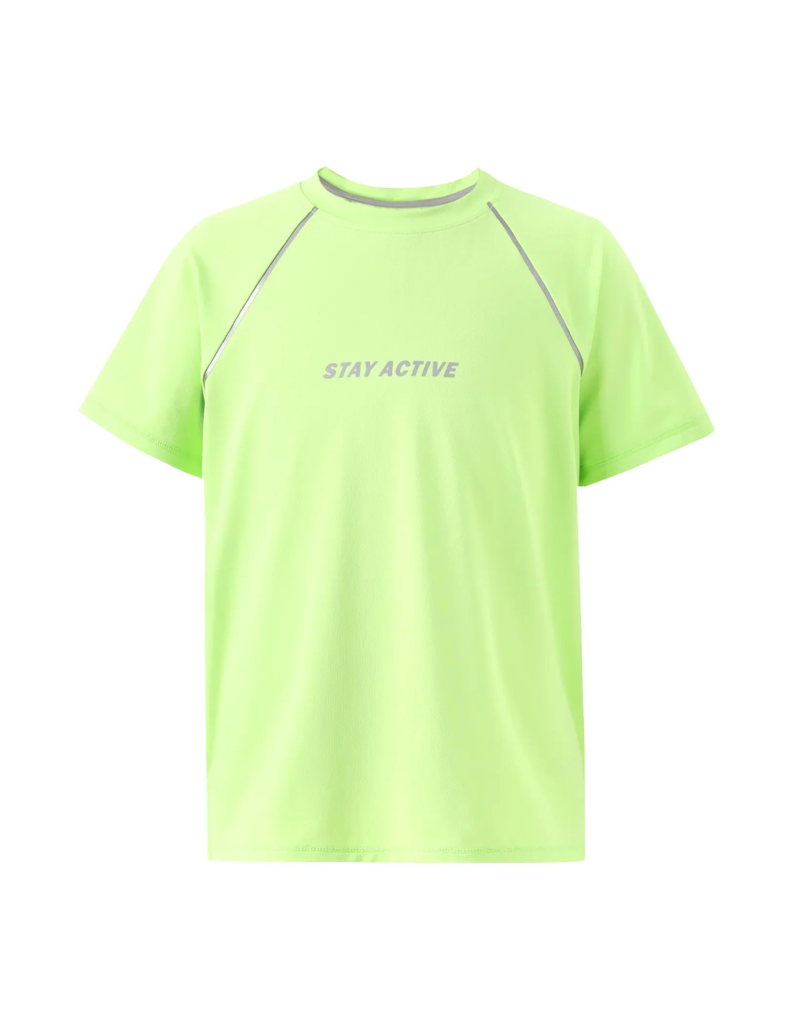 PatPat Lightflow Activewear Kid Boy Athletic Ultra Lightweight & Quick Dry Short Sleeve T-Shirt Green - Image 8