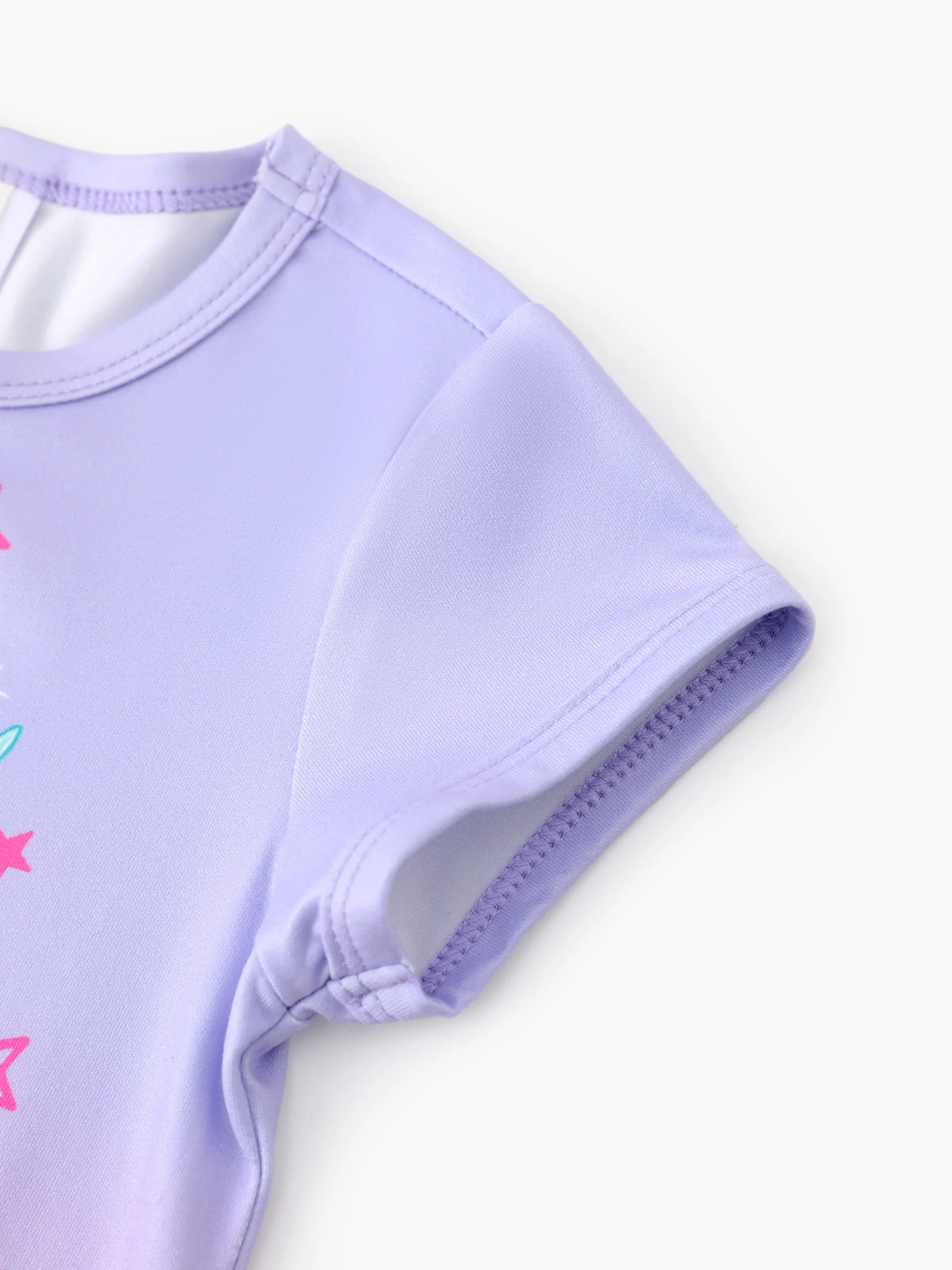 PAW Patrol Toddler Girl Skye Everest Gradient Ruffle-hem Dress Purple - Image 4