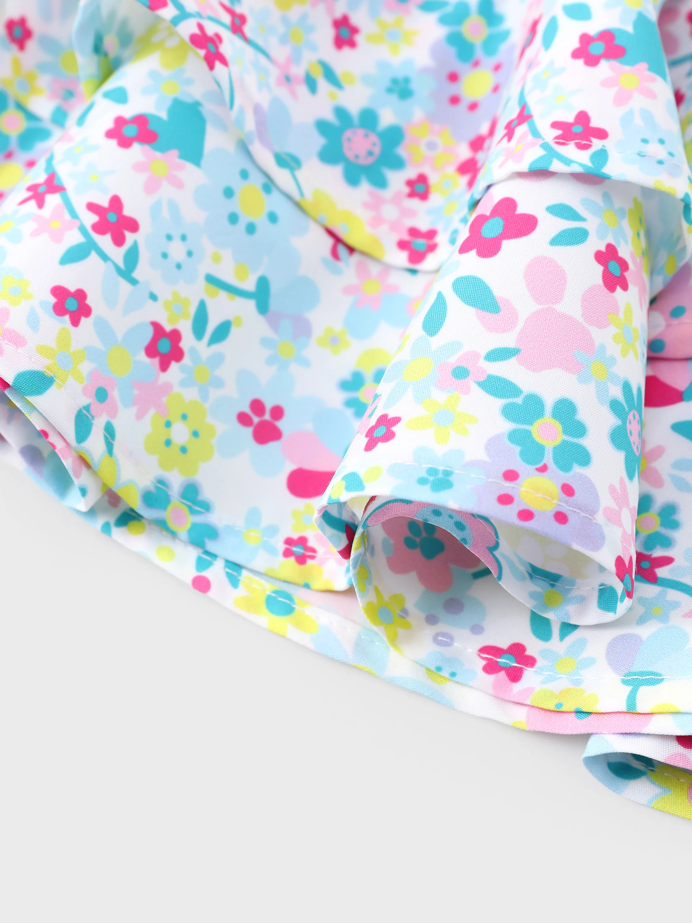 PAW Patrol Toddler Girl 1pc Skye Everest Floral Ruffle-hem Dress White - Image 5