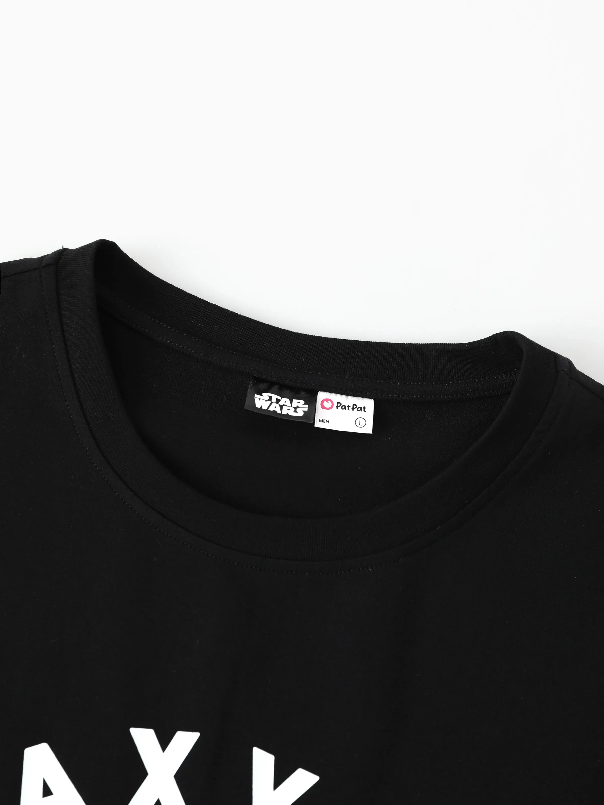 Star Wars Family Matching Grogu Cotton Character Print T-shirts Black - Image 14