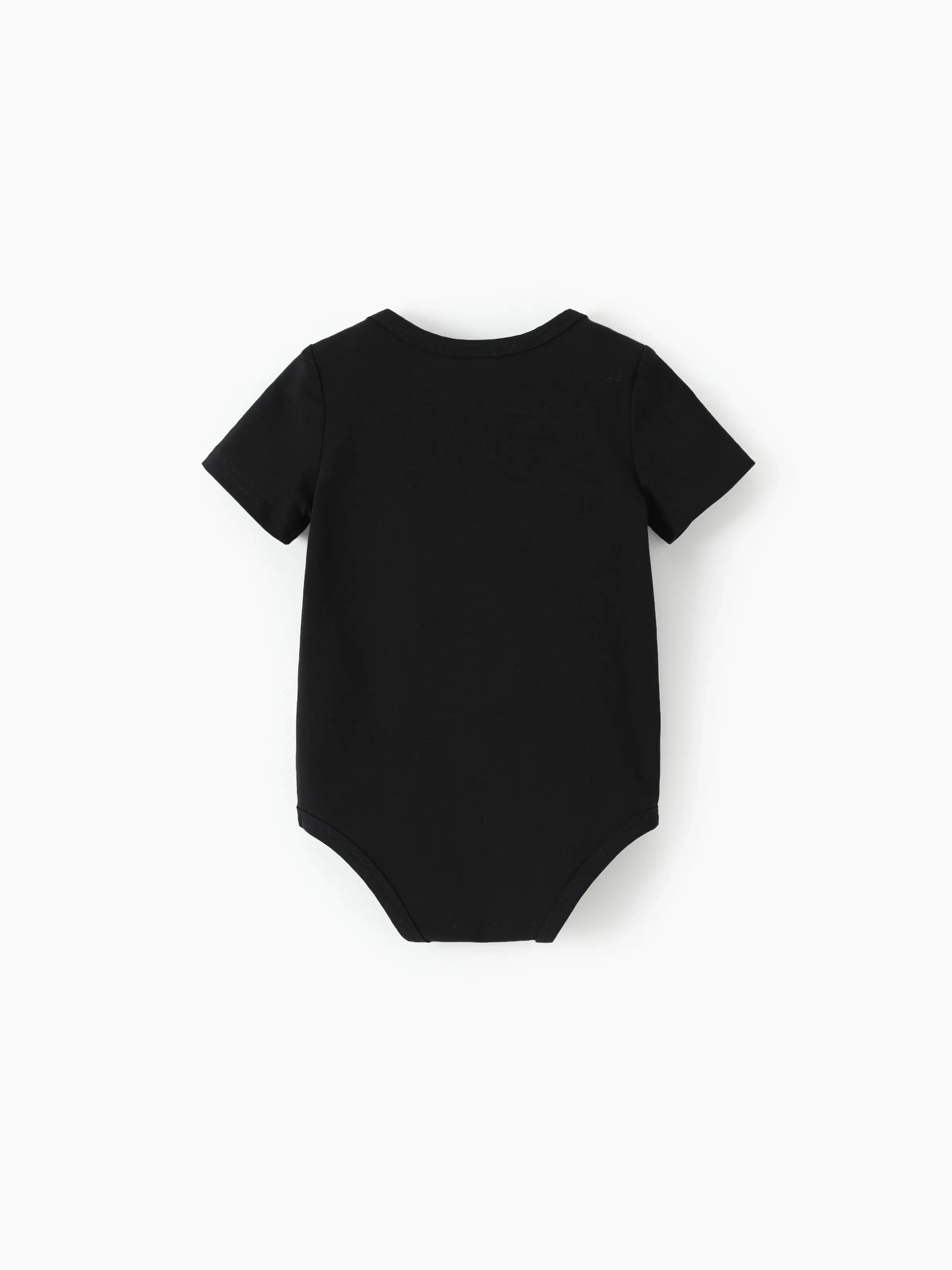 Star Wars Family Matching Grogu Cotton Character Print T-shirts Black - Image 3