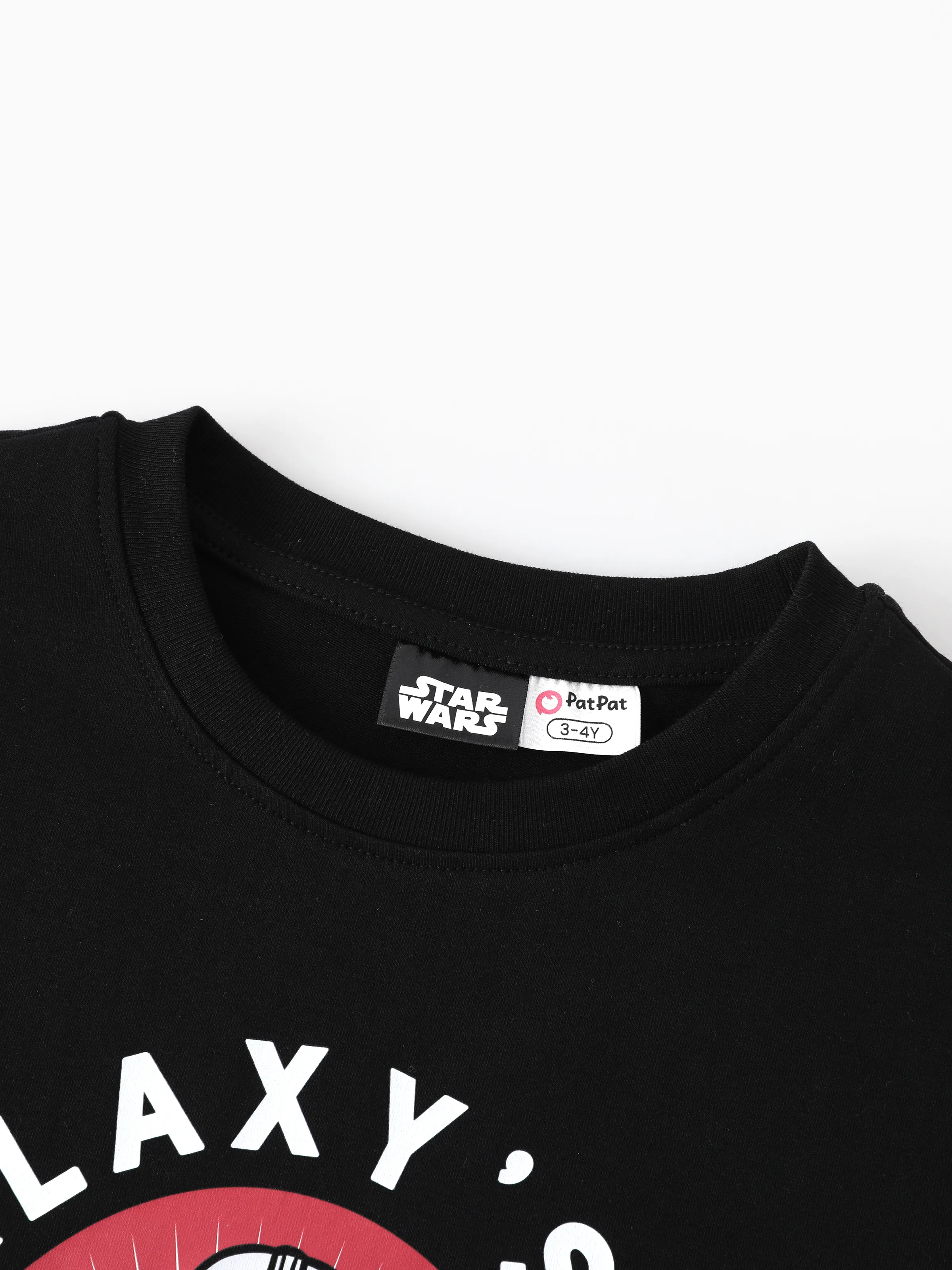 Star Wars Family Matching Grogu Cotton Character Print T-shirts Black - Image 9