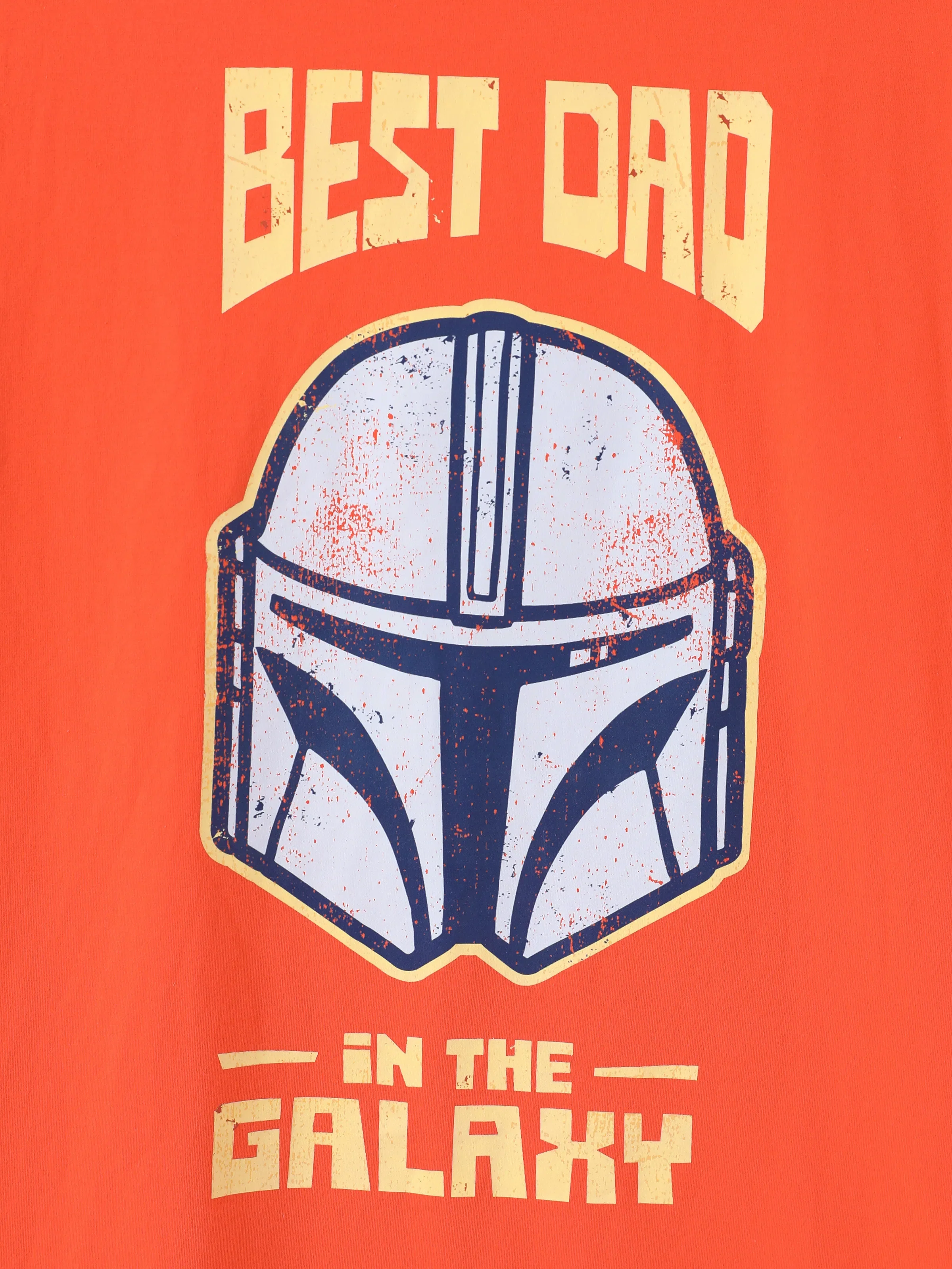 Star Wars Father's Day Matching Family Mandalorian & Grogu Cotton Tee Orange red - Image 10