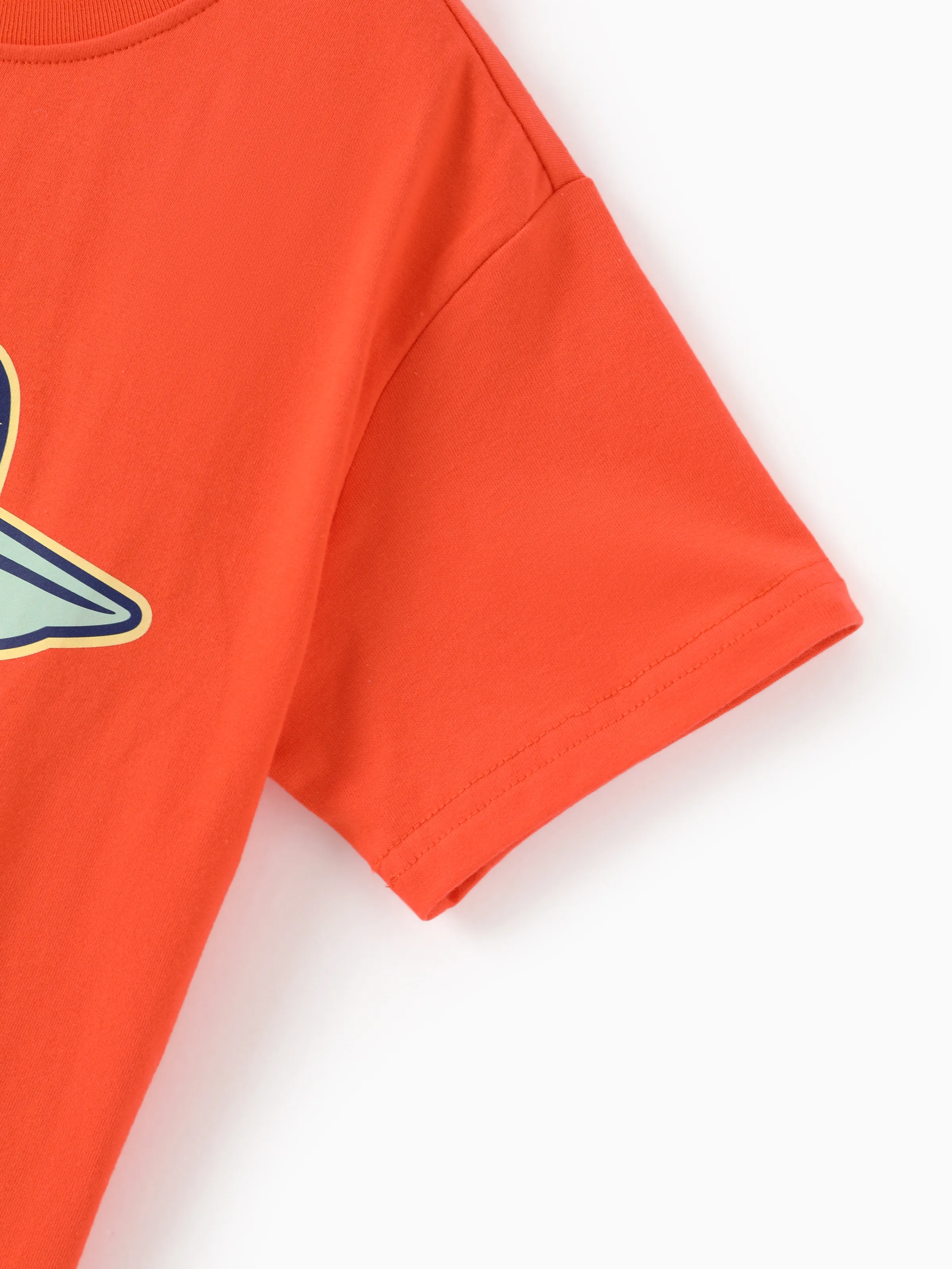 Star Wars Father's Day Matching Family Mandalorian & Grogu Cotton Tee Orange red - Image 6