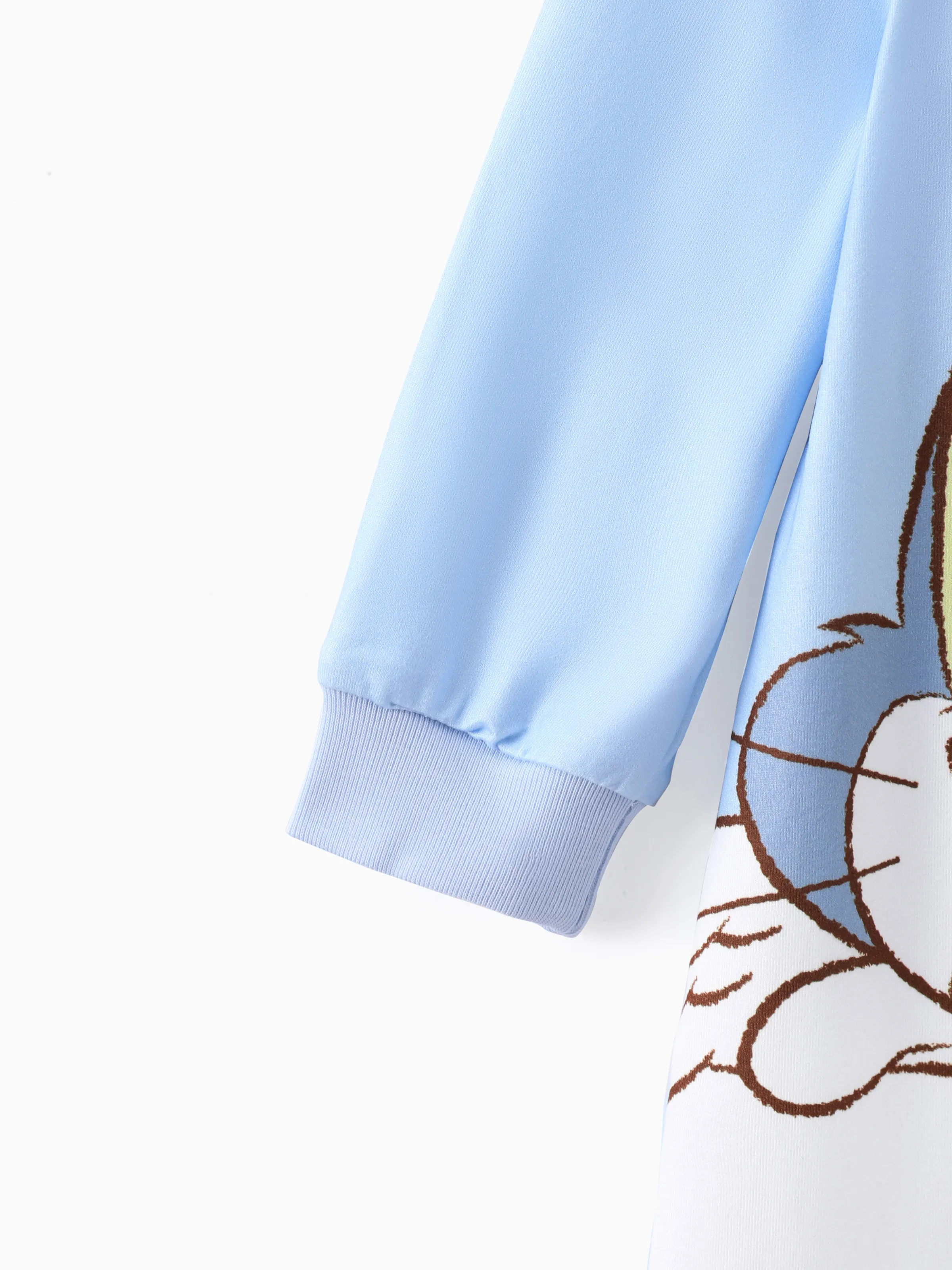 Tom and Jerry Baby Boy/Girl Cute Pattern Print Jumpsuit Blue - Image 4