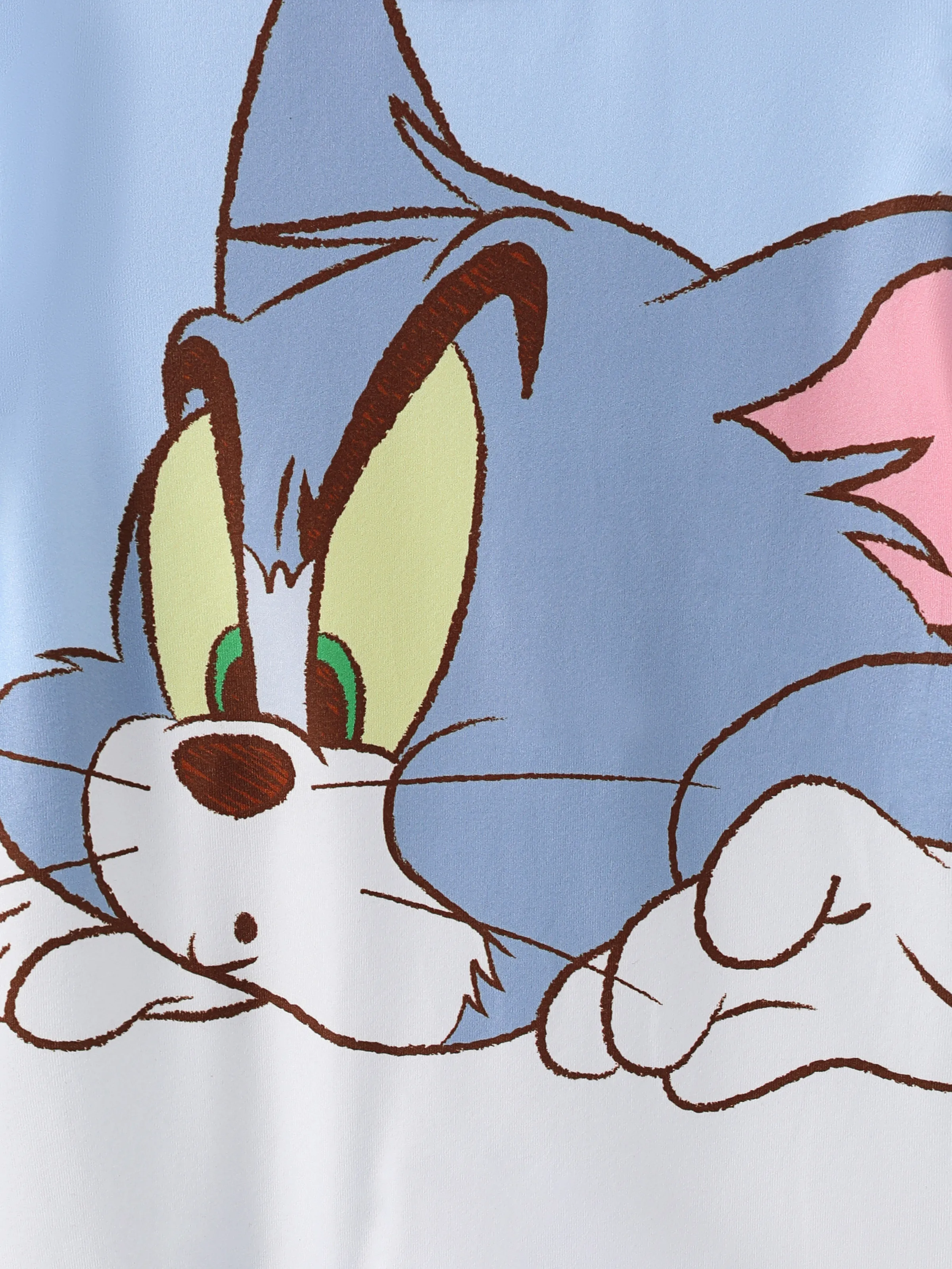 Tom and Jerry Baby Boy/Girl Cute Pattern Print Jumpsuit Blue - Image 7