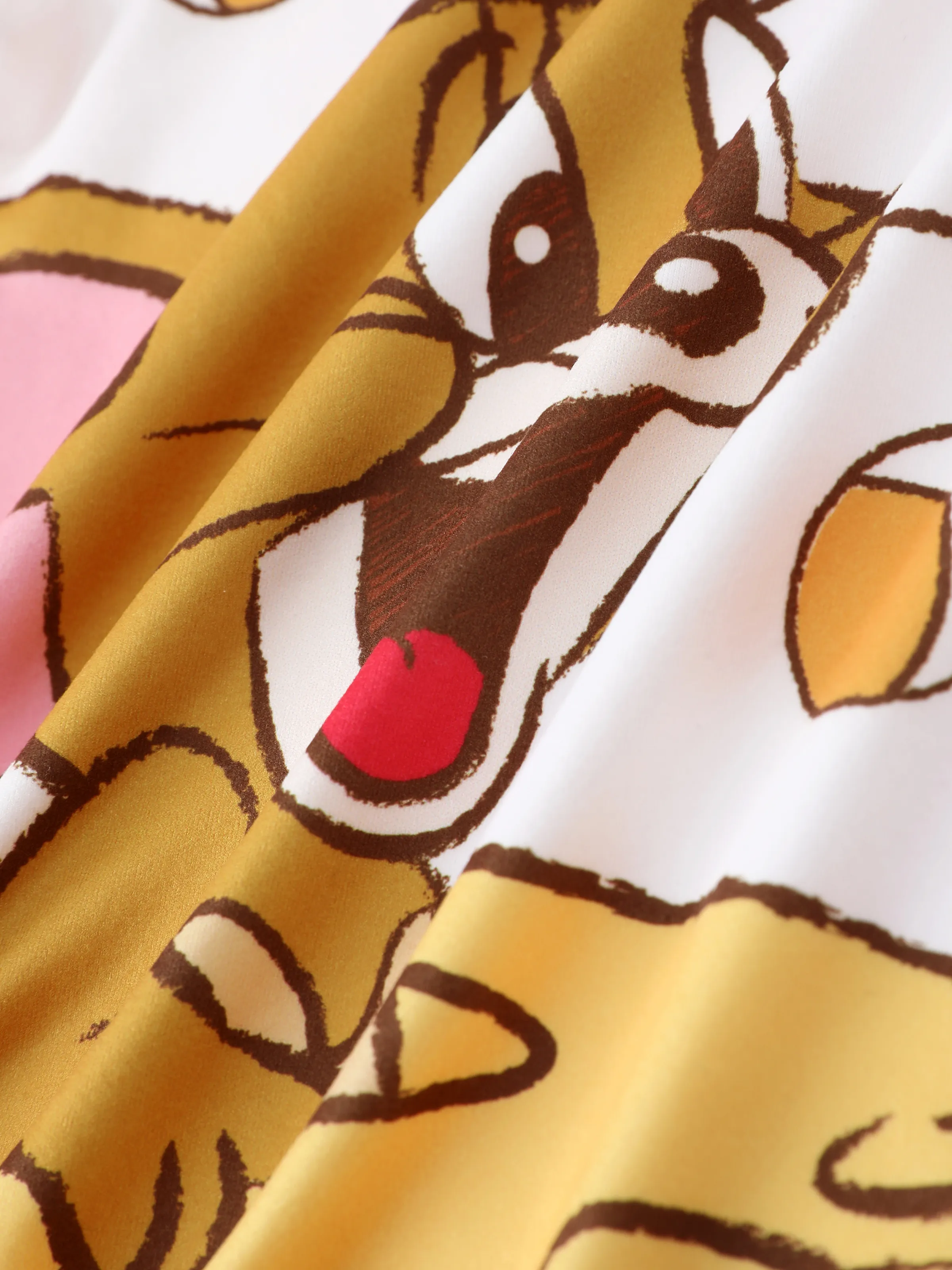 Tom and Jerry Baby Boy/Girl Cute Pattern Print Jumpsuit Yellow - Image 6